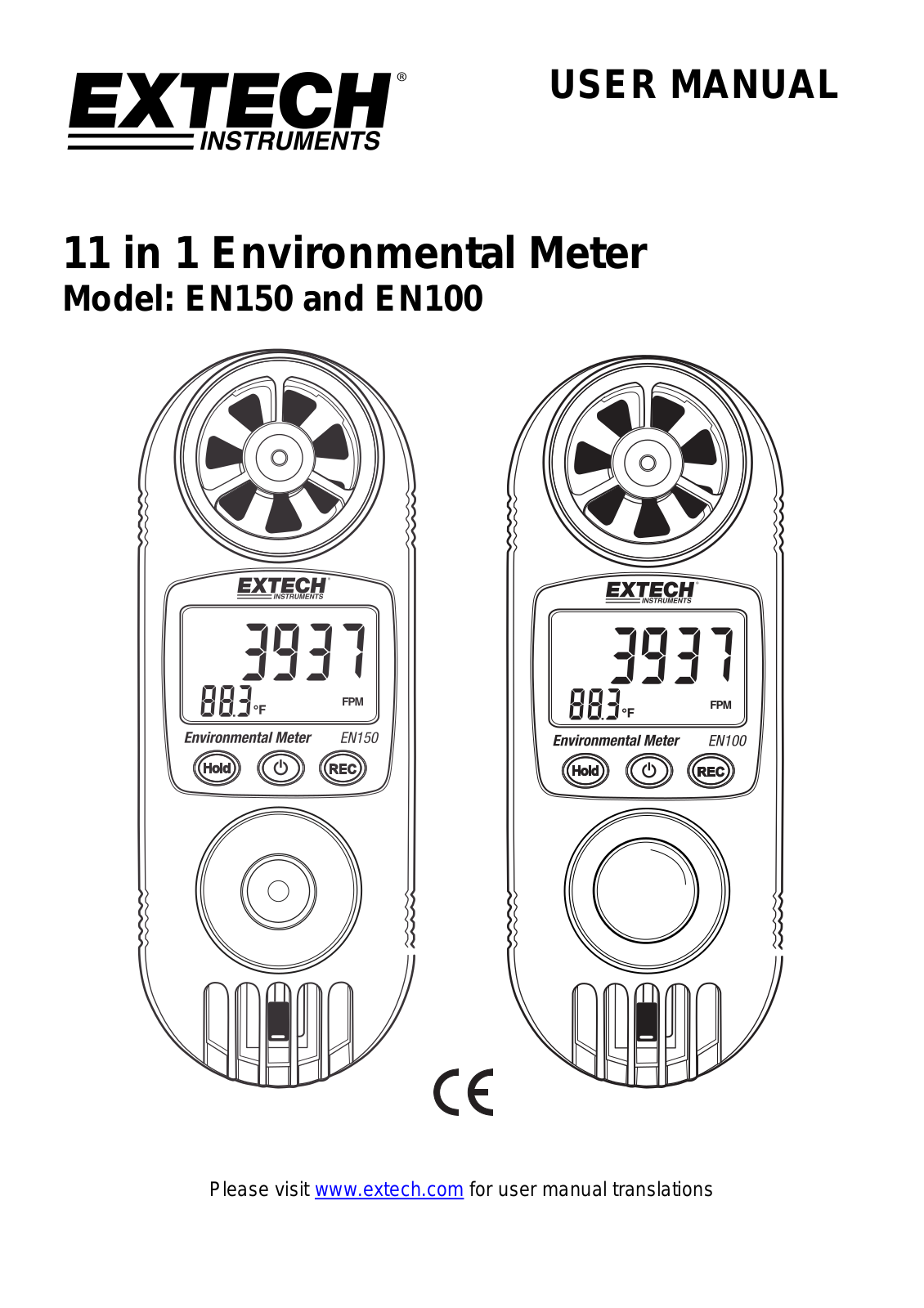 Extech EN150, EN100 Operating Manual