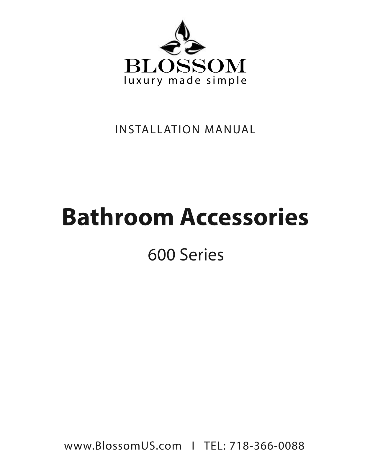 Blossom BLSS1196 Installation & Assembly - ManualMachine.com