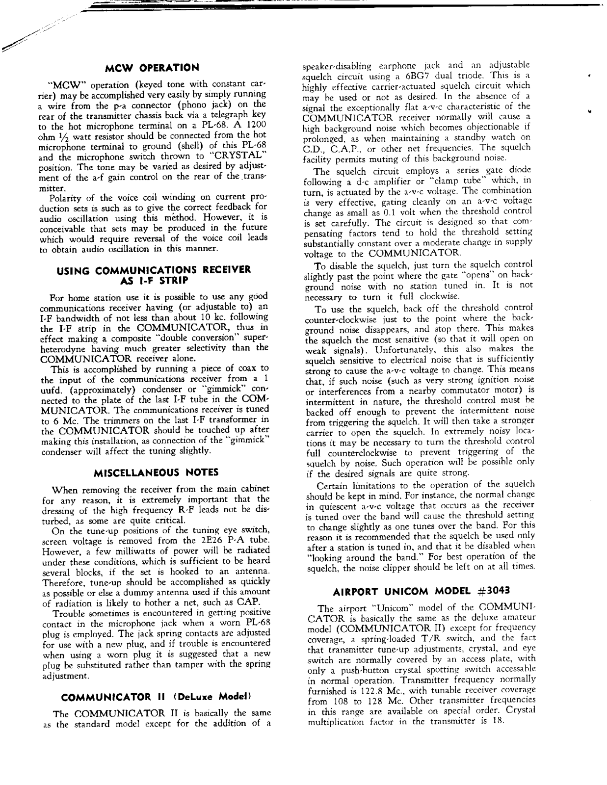 GONSET COMMUNICATOR-1 User Manual (PAGE 12)