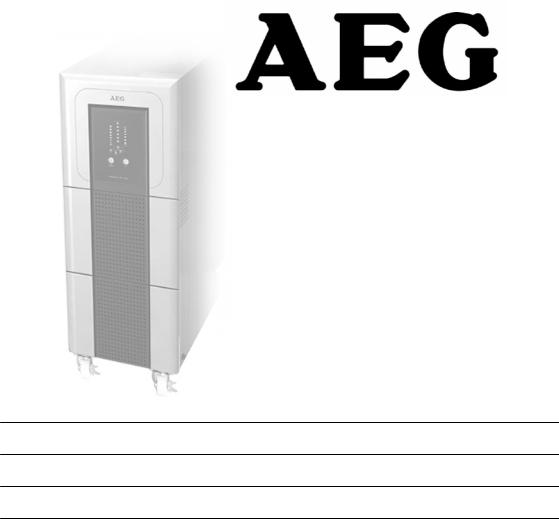 AEG Protect 1.1, PROTECT 1.11 User Manual