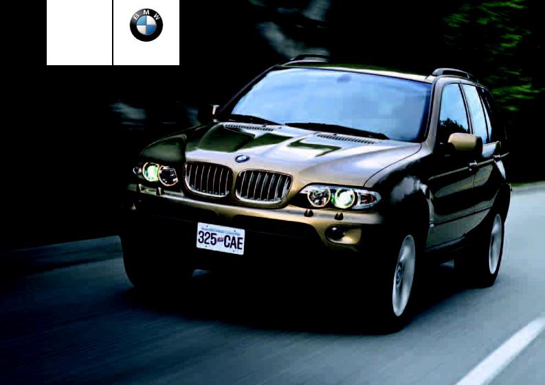 BMW X5 E53 User Manual