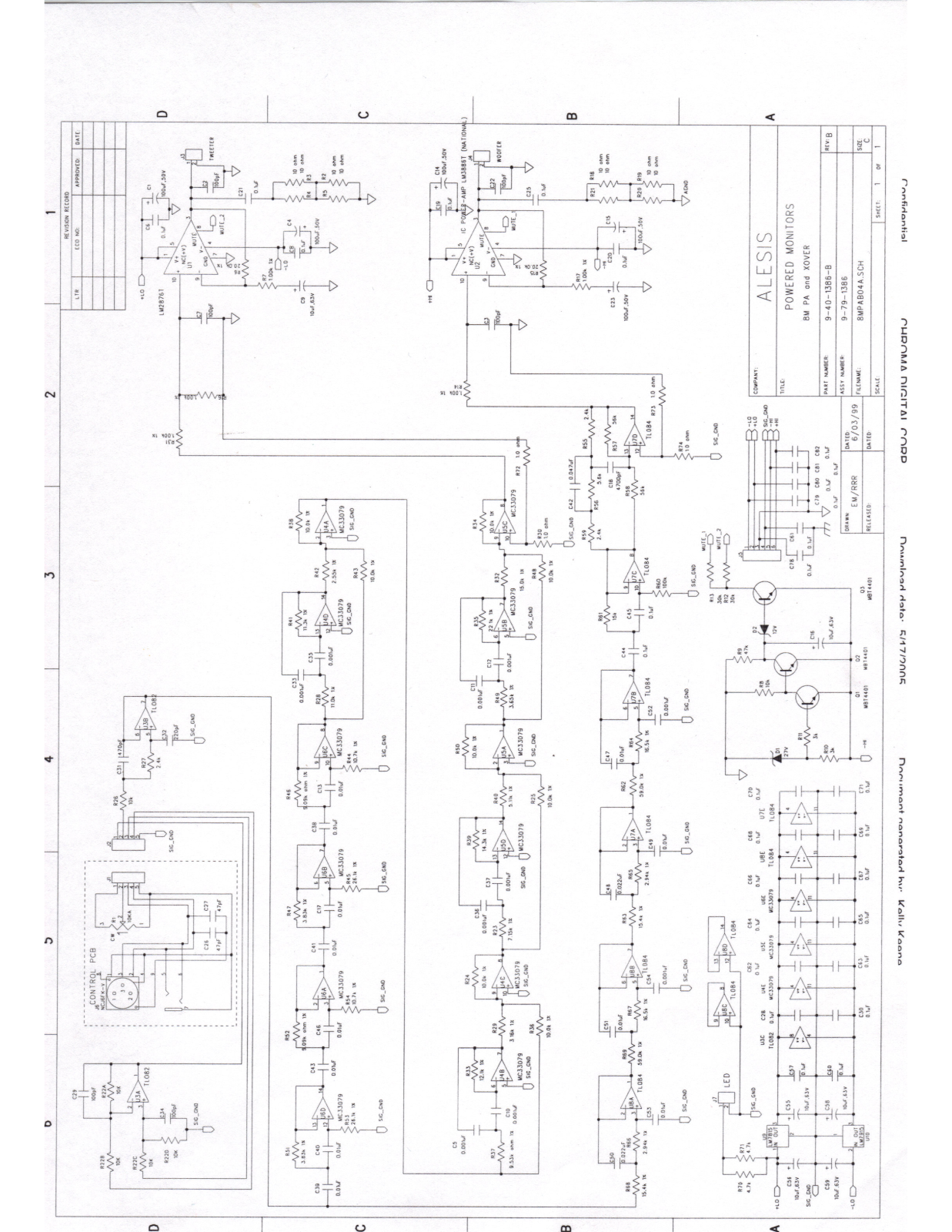 Alesis M1 schematic