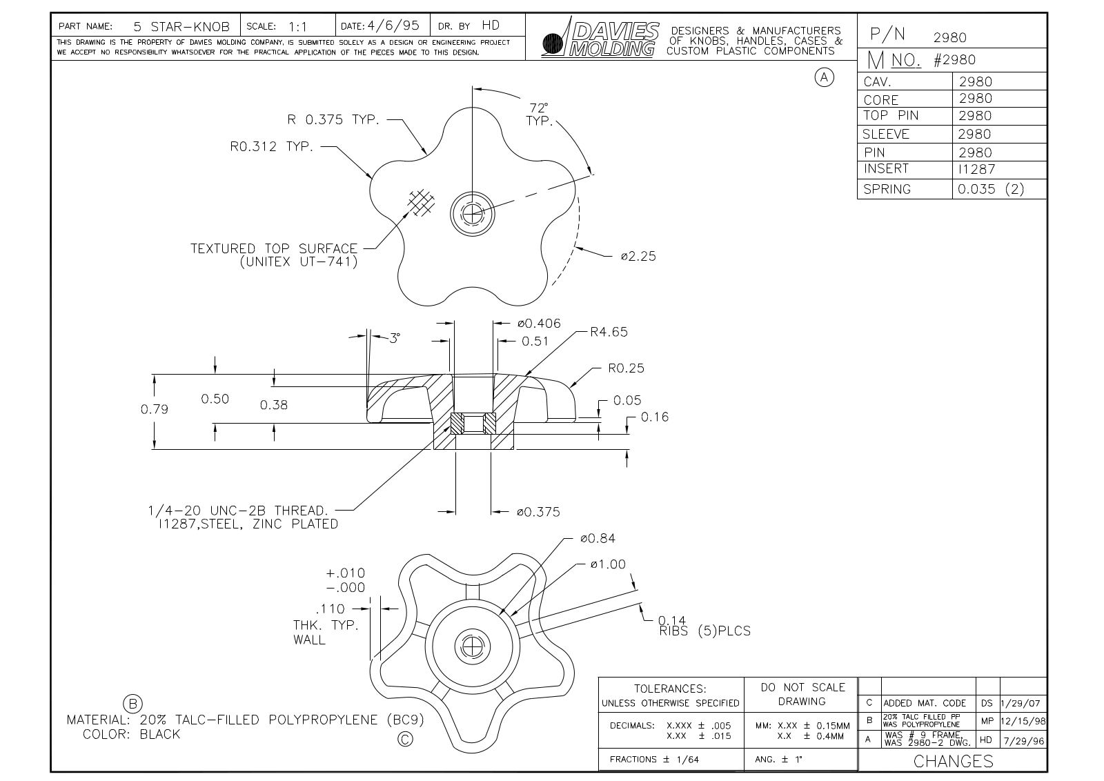 Davies Molding 2980 Reference Drawing