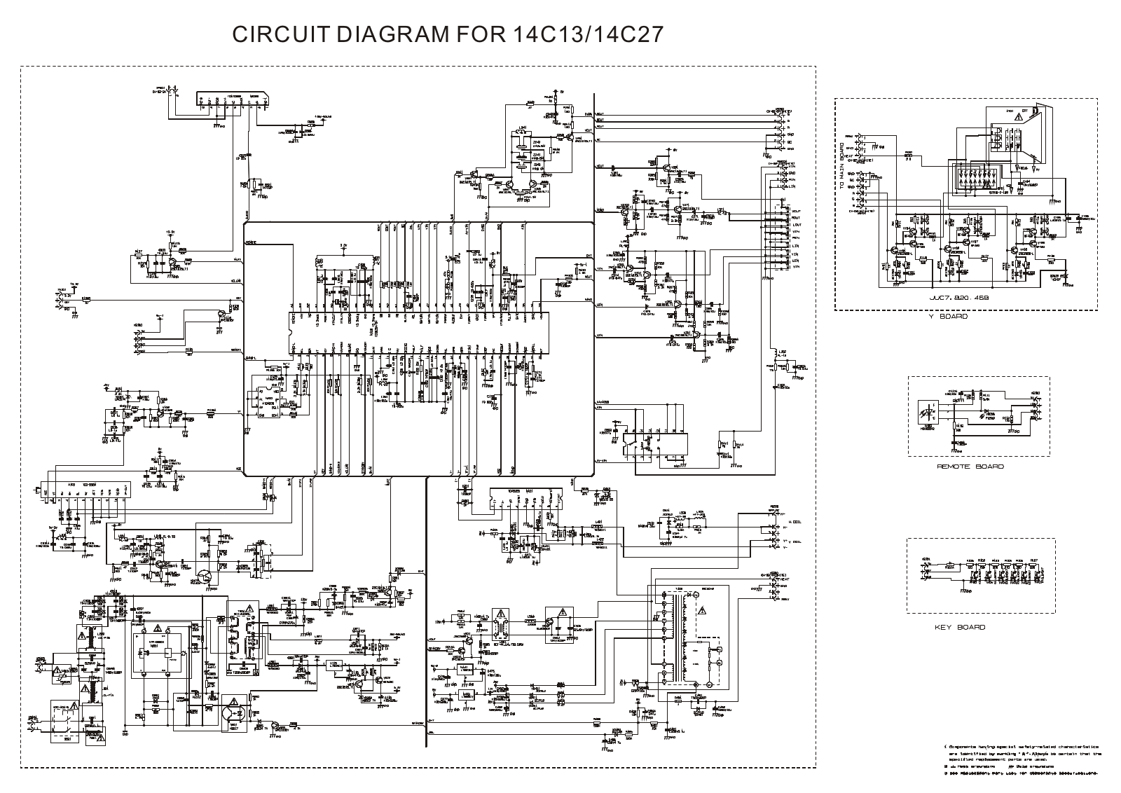 Rolsen C1420, C1425 Schematics