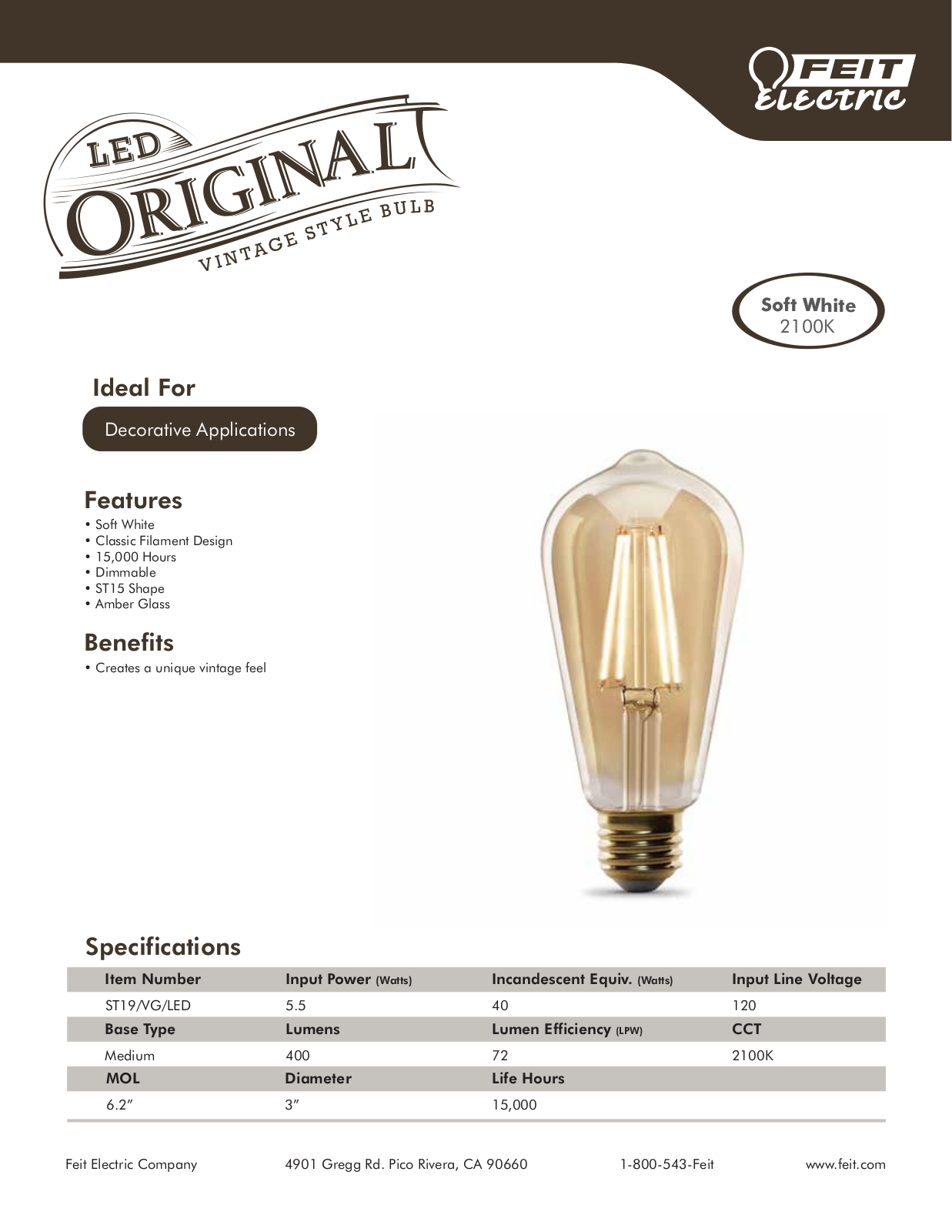 FeitElectric YJN10009 Specifications - ManualMachine.com