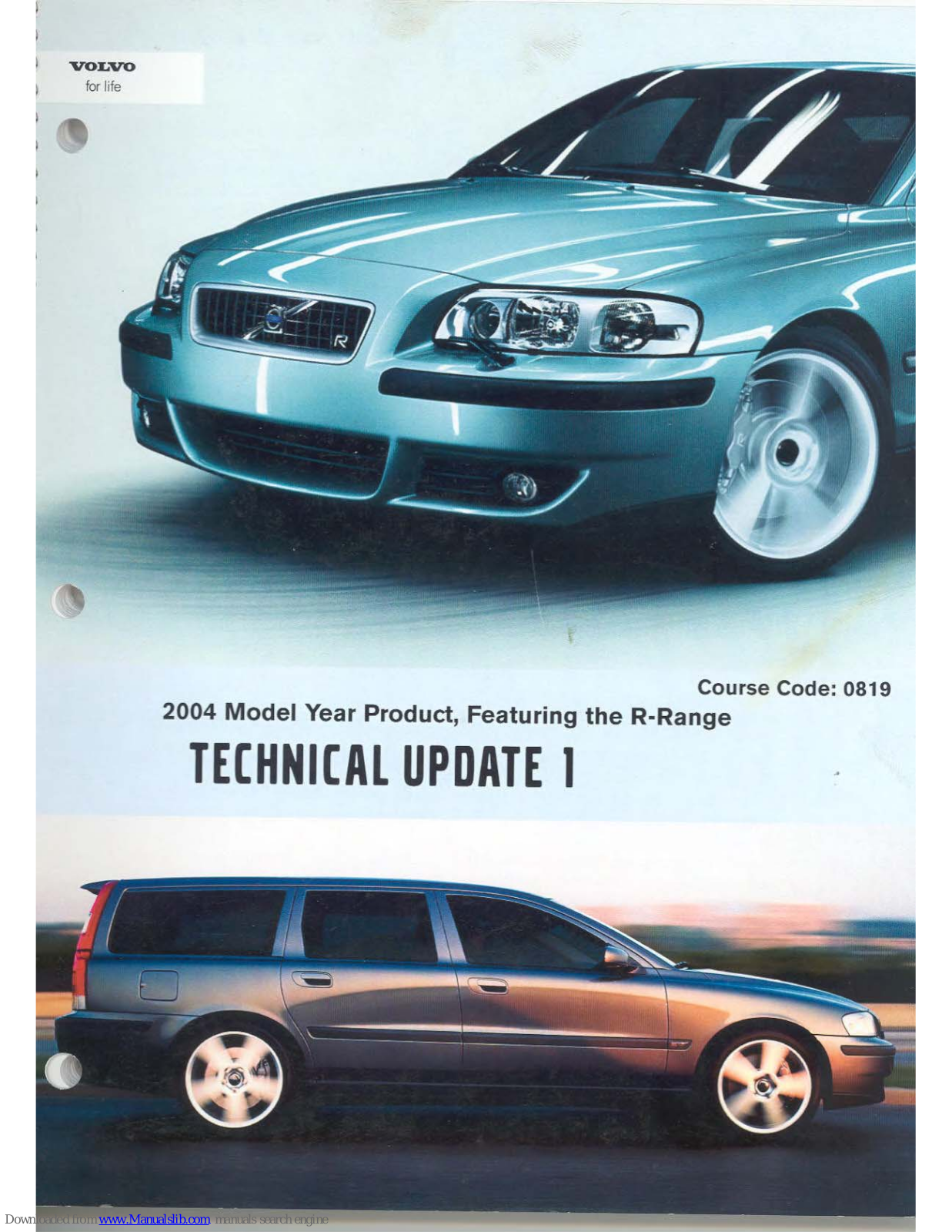 Volvo 2004 B5254T4 (R-Range Engine), 2004 V70 R Technical Update