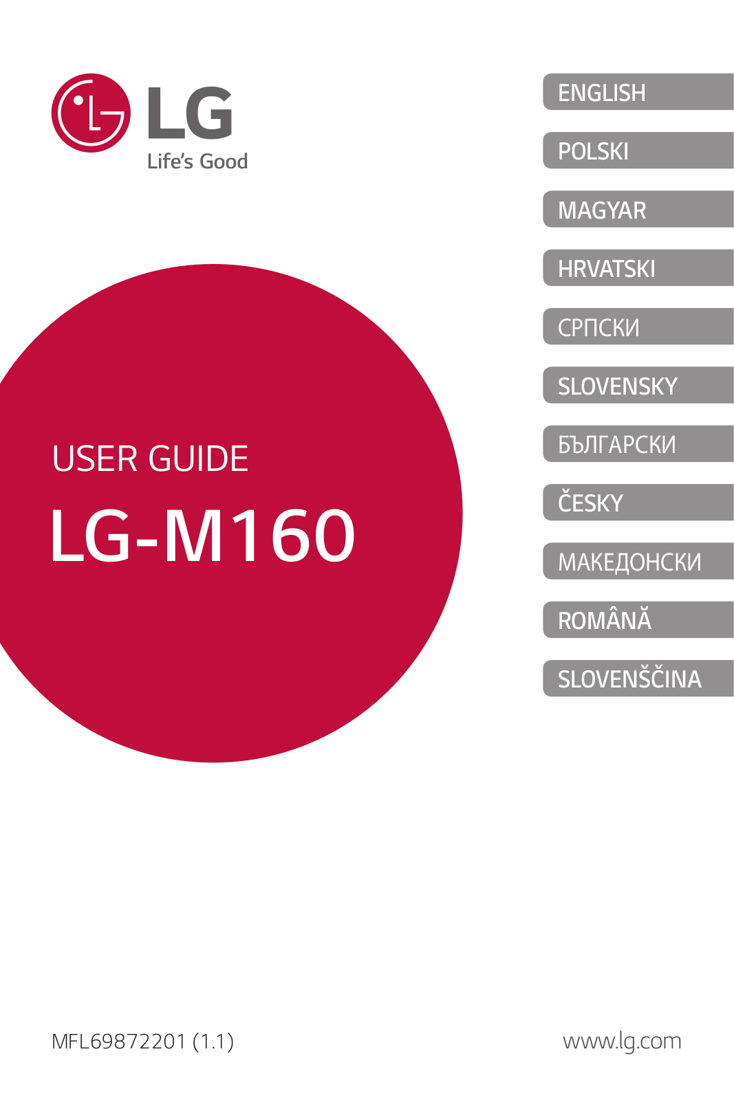 LG LGM160, LGM160E User manual