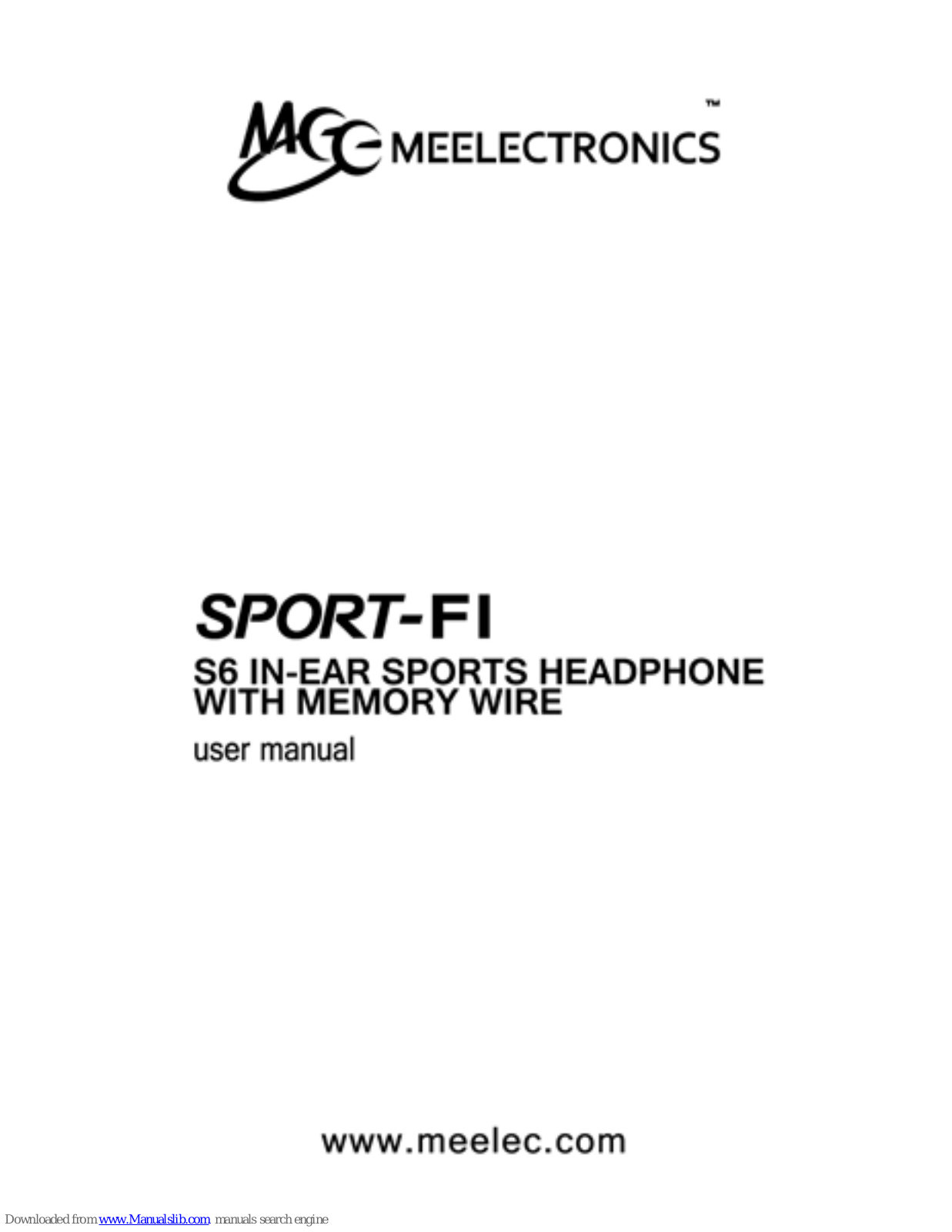 MEE Sport-FI User Manual