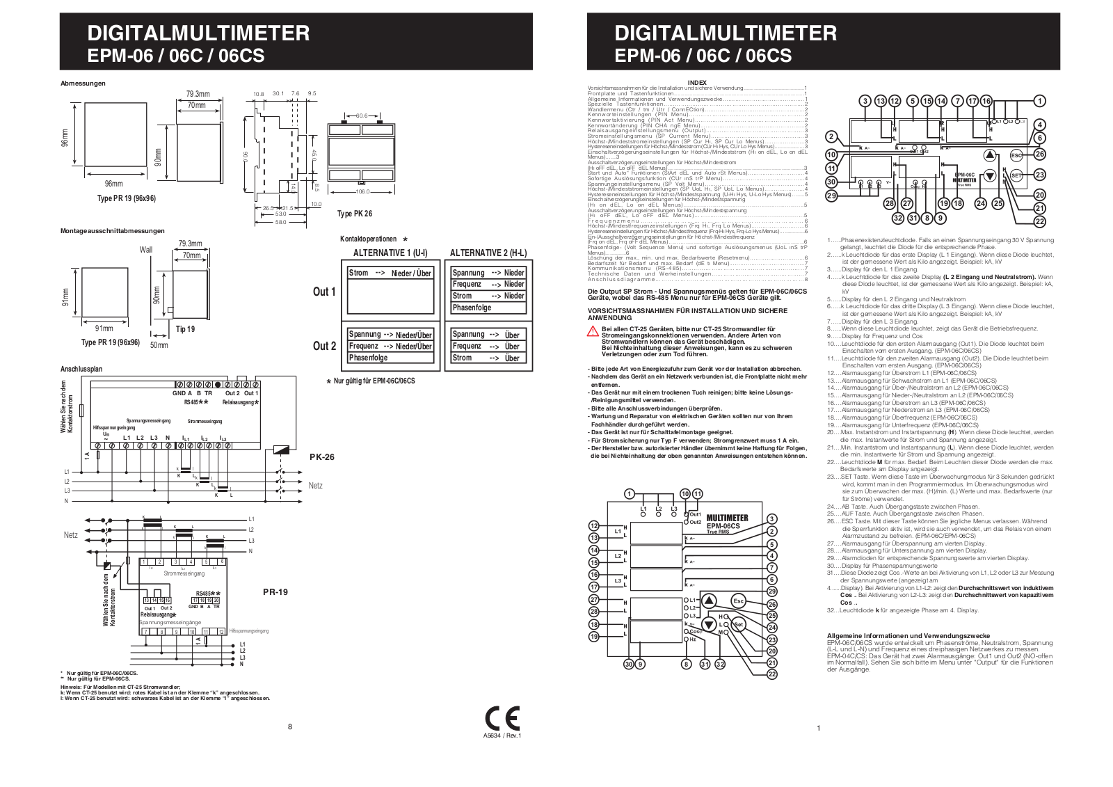 ENTES EPM-06, EPM-06C, EPM-06CS User manual