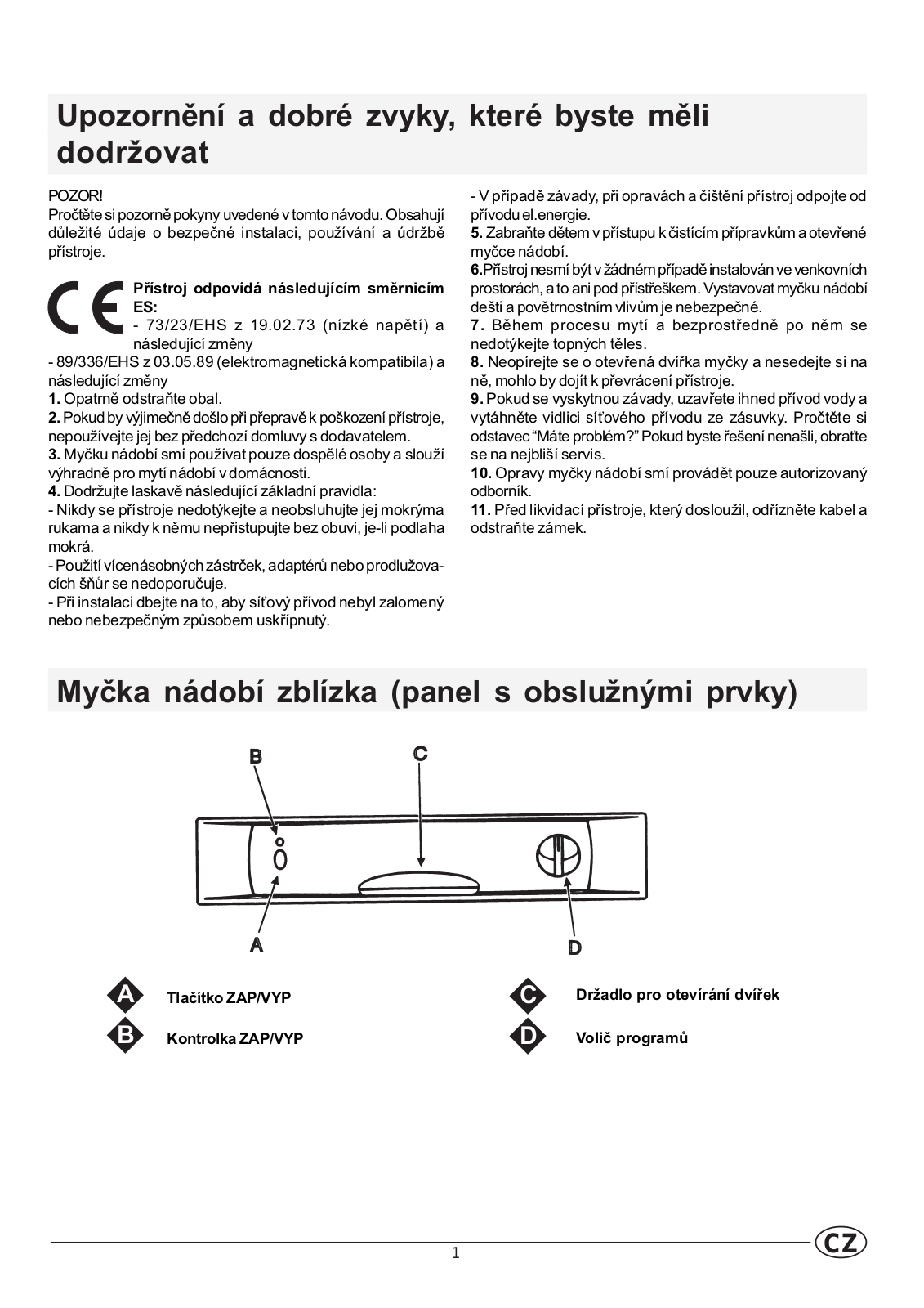 Indesit DG 6100 W User Manual