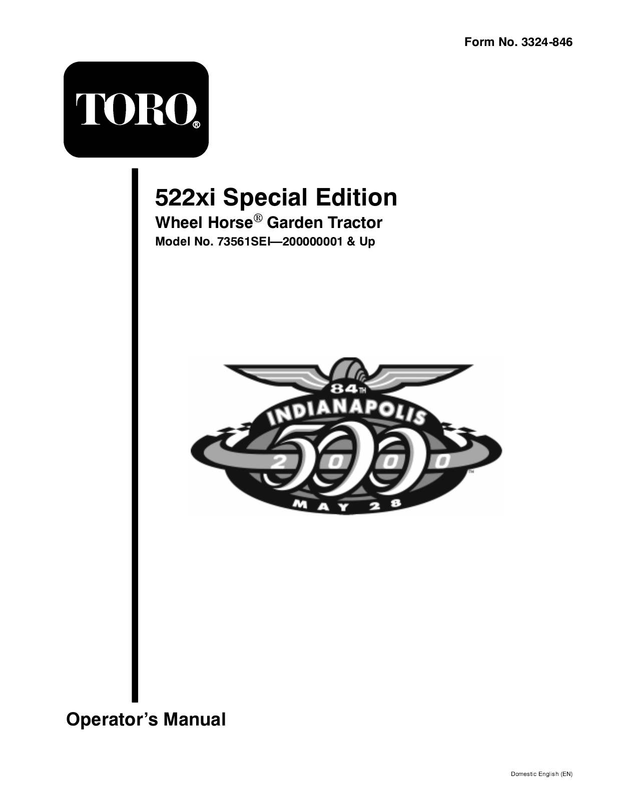 Toro 104-4671, 73561SEI Operator's Manual