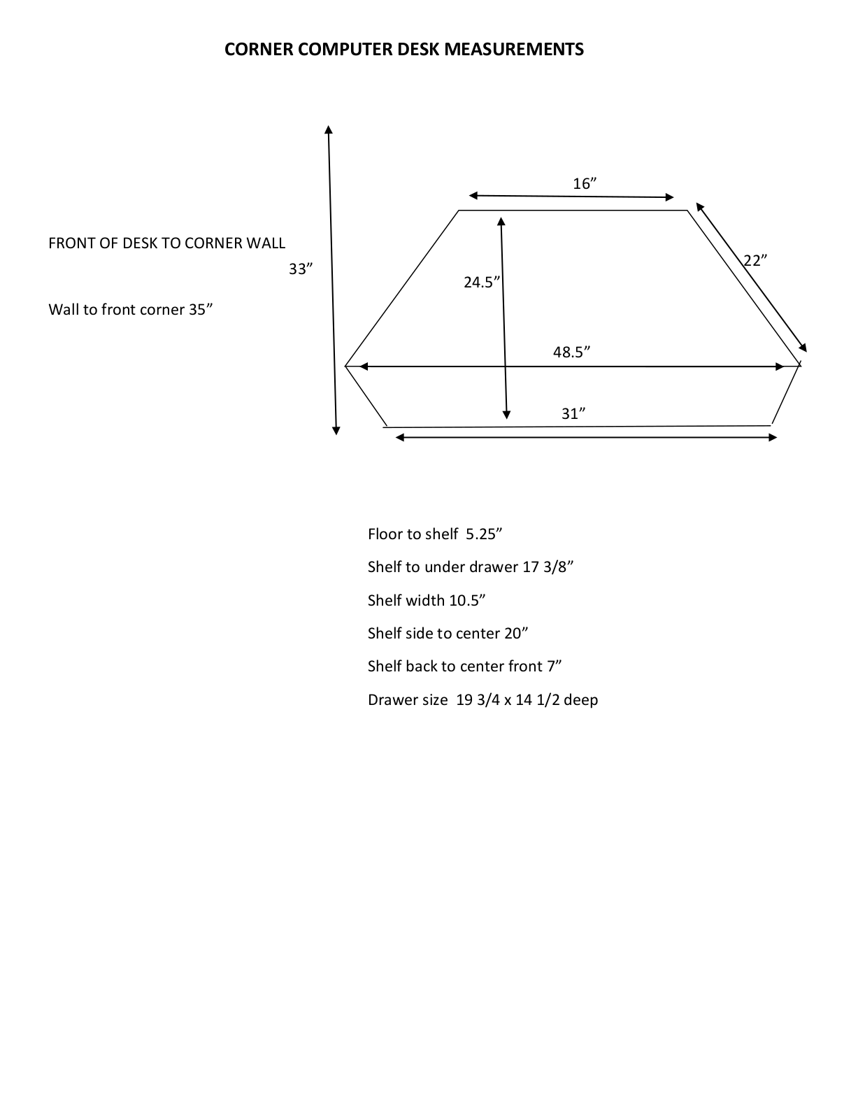 Red Barrel Studio W005162499 Dimensions - ManualMachine.com