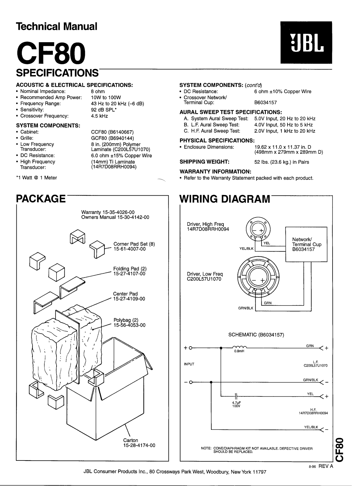 SONY CFD 100 Service Manual