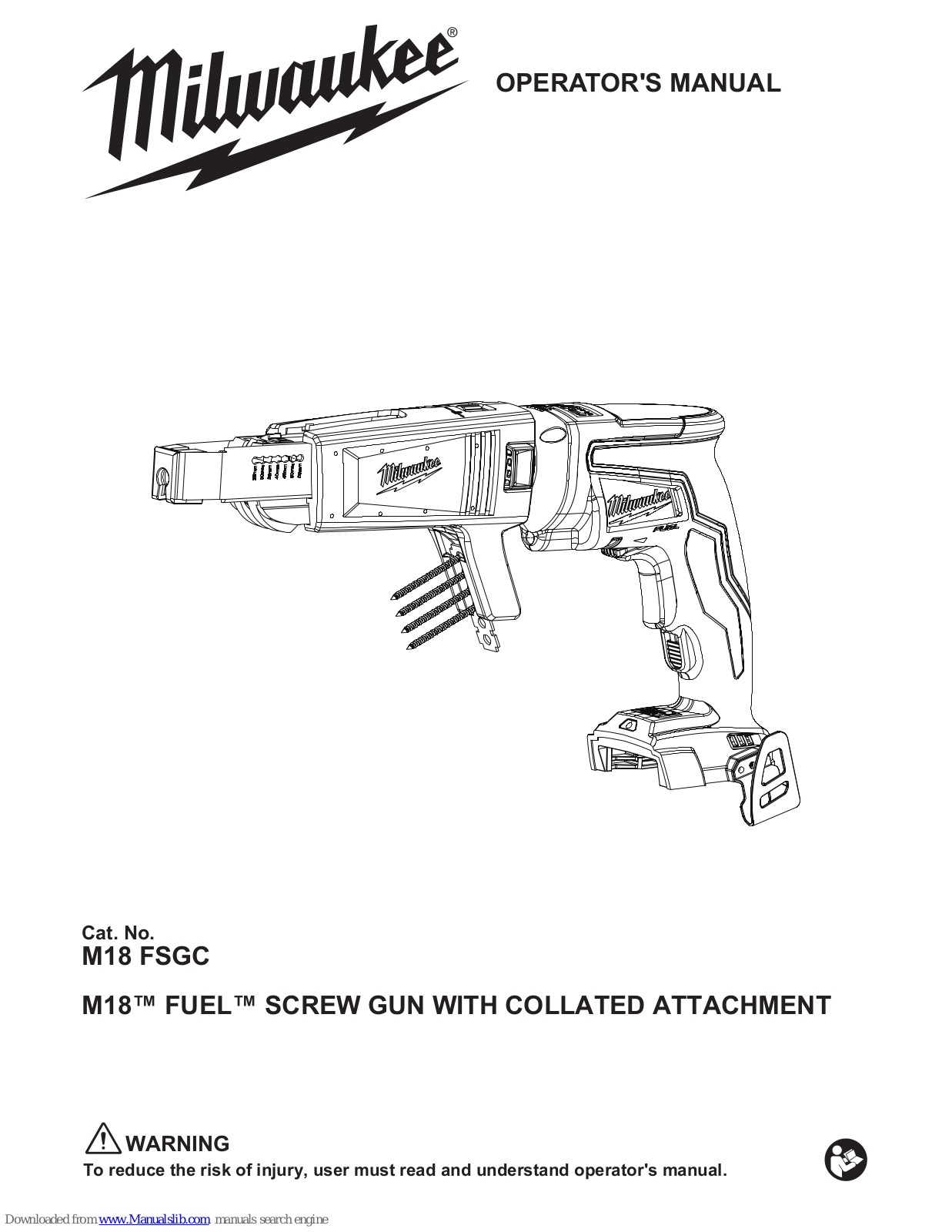 Milwaukee M18 FSGC Operator's Manual