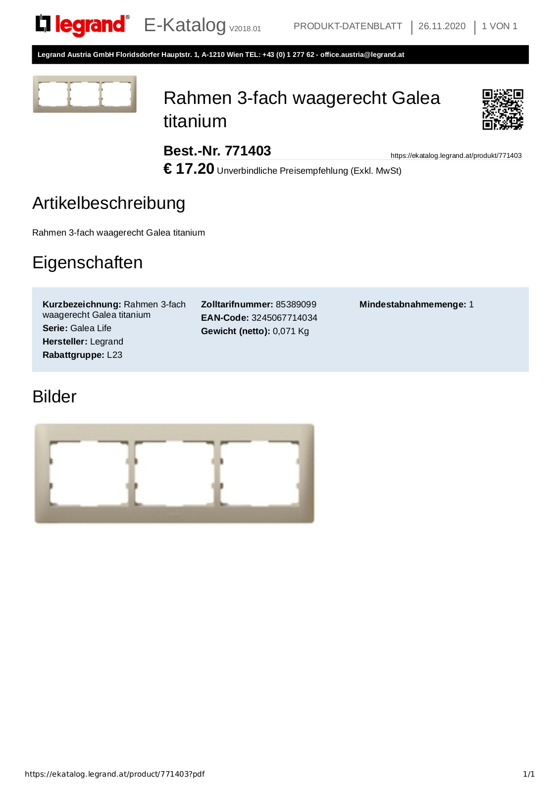 Legrand 771403 User Manual