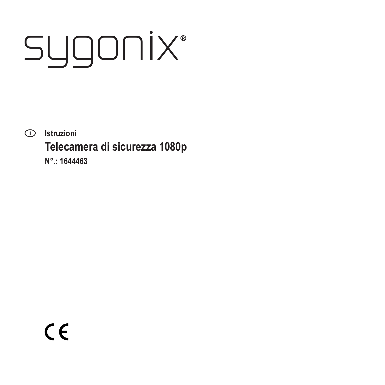 Sygonix 1644463 Operating instructions