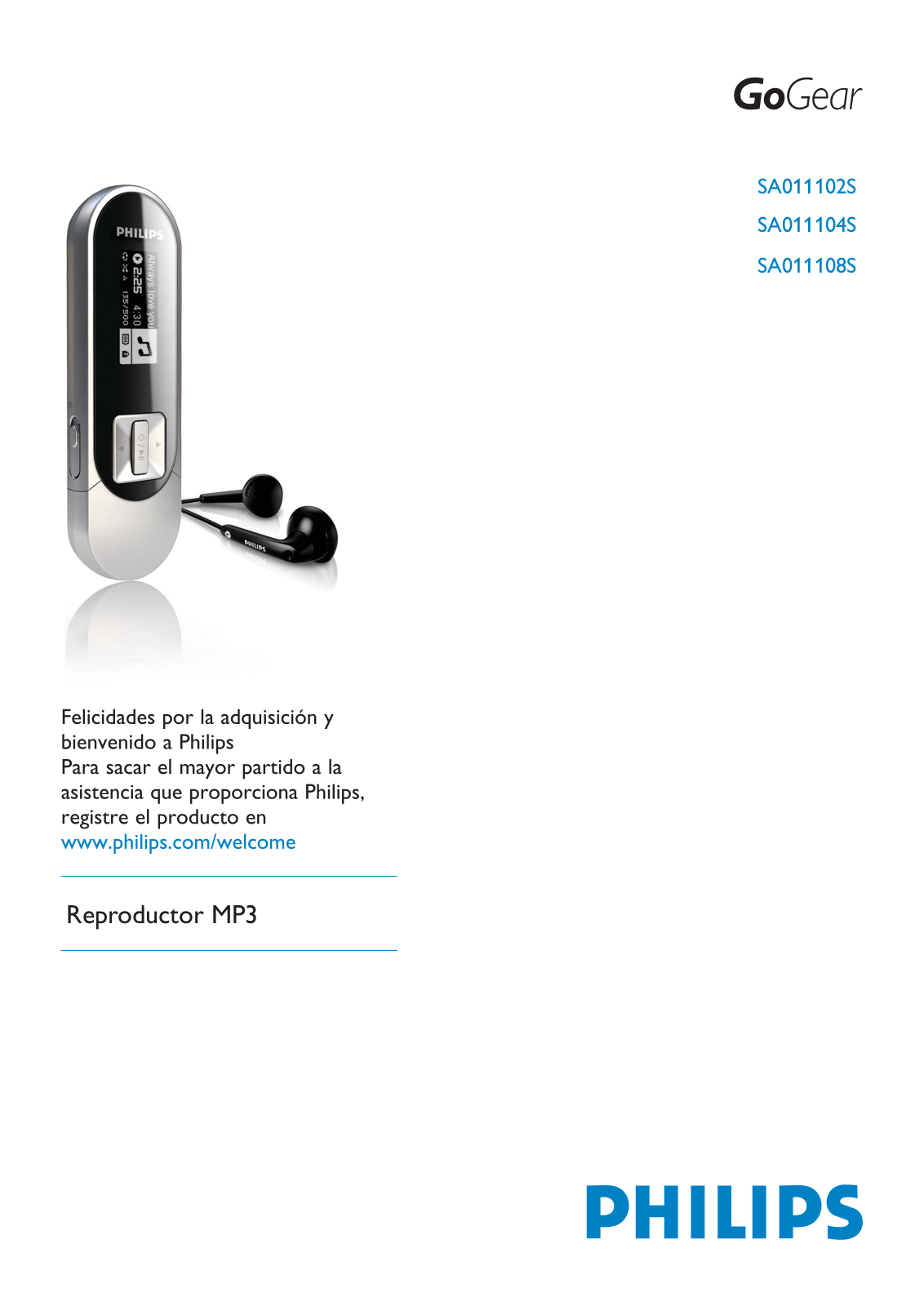 PHILIPS SA011104S User Manual