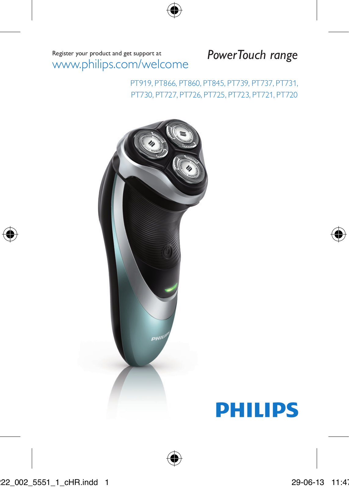 Philips PT 737, PT727 User Manual