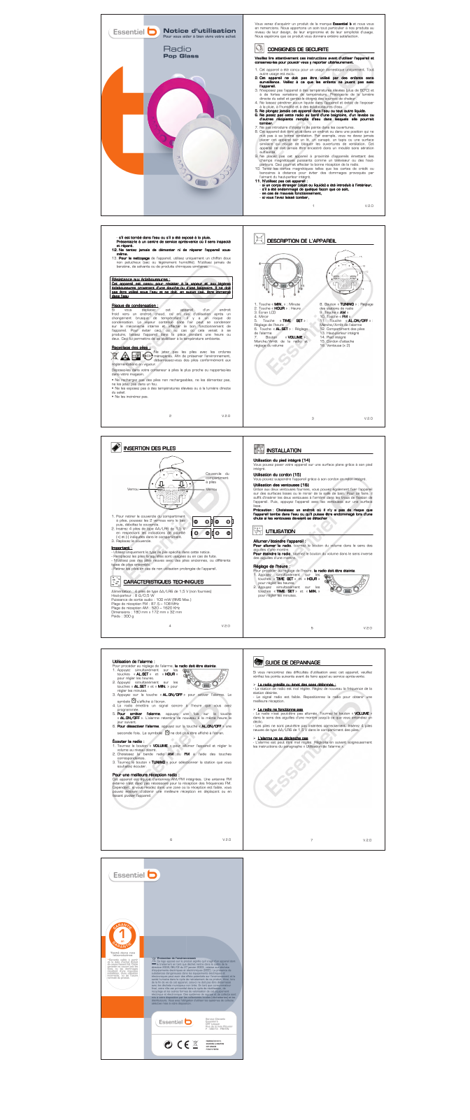 Essentielb ECSB 1300C User Manual