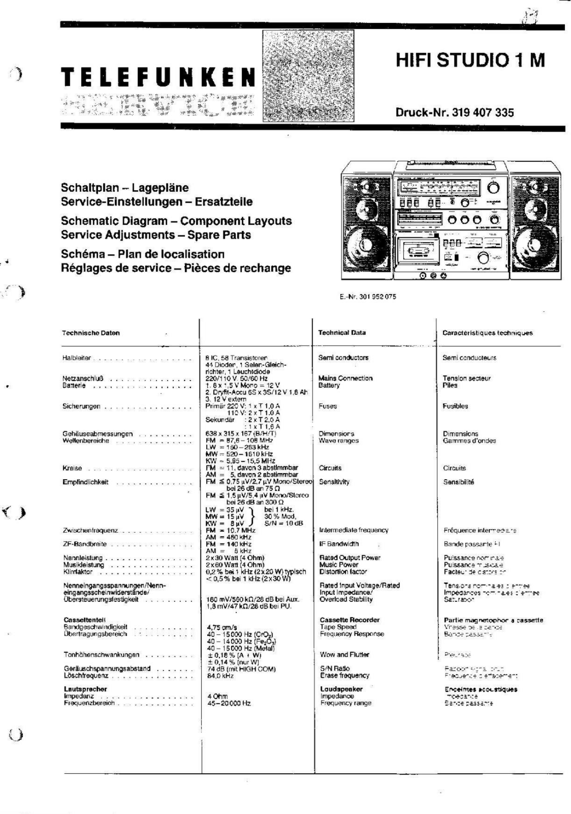 Telefunken Studio1 User Manual