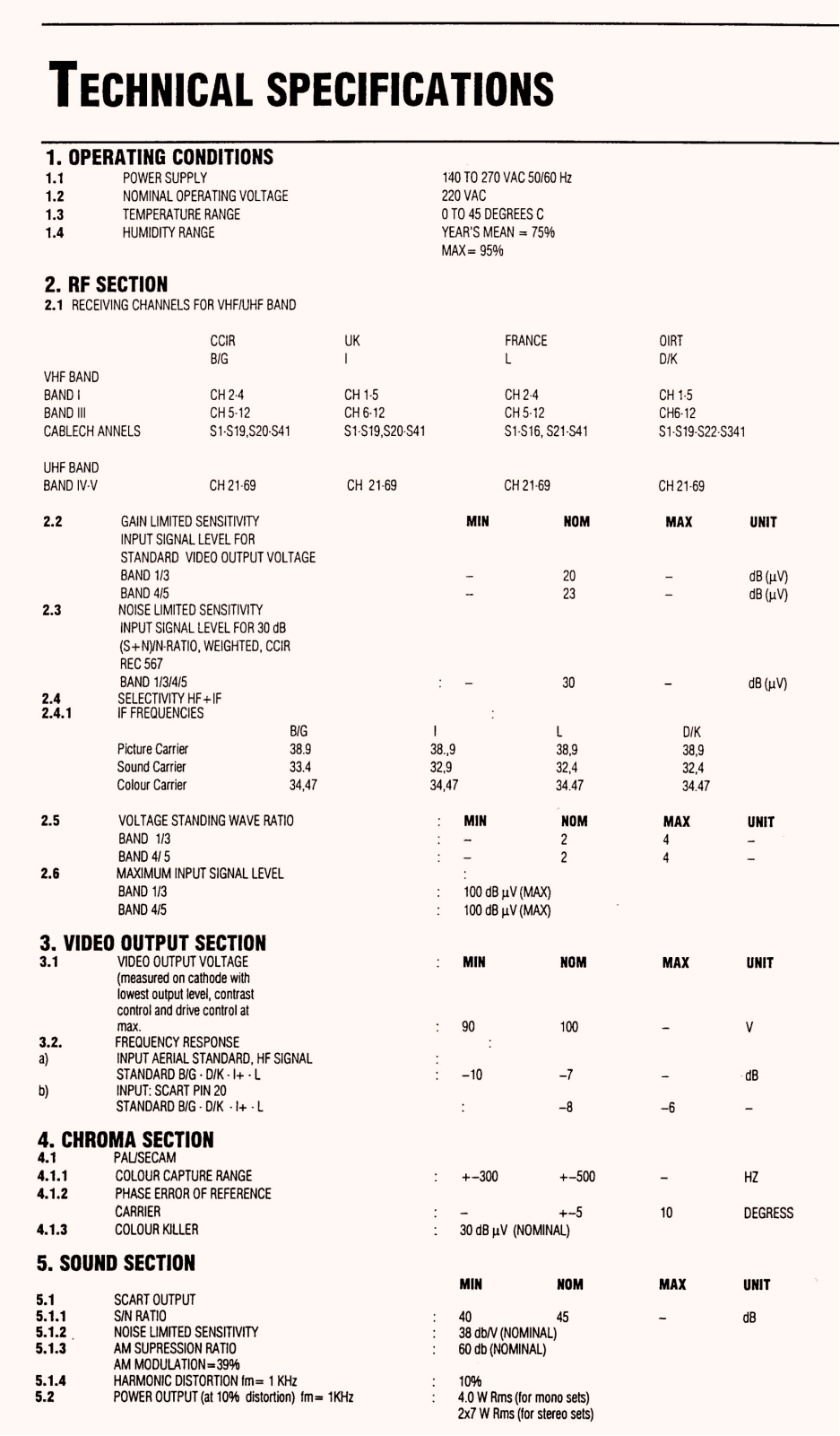 Beko TVT 16238, Teknic Siesta Schematic