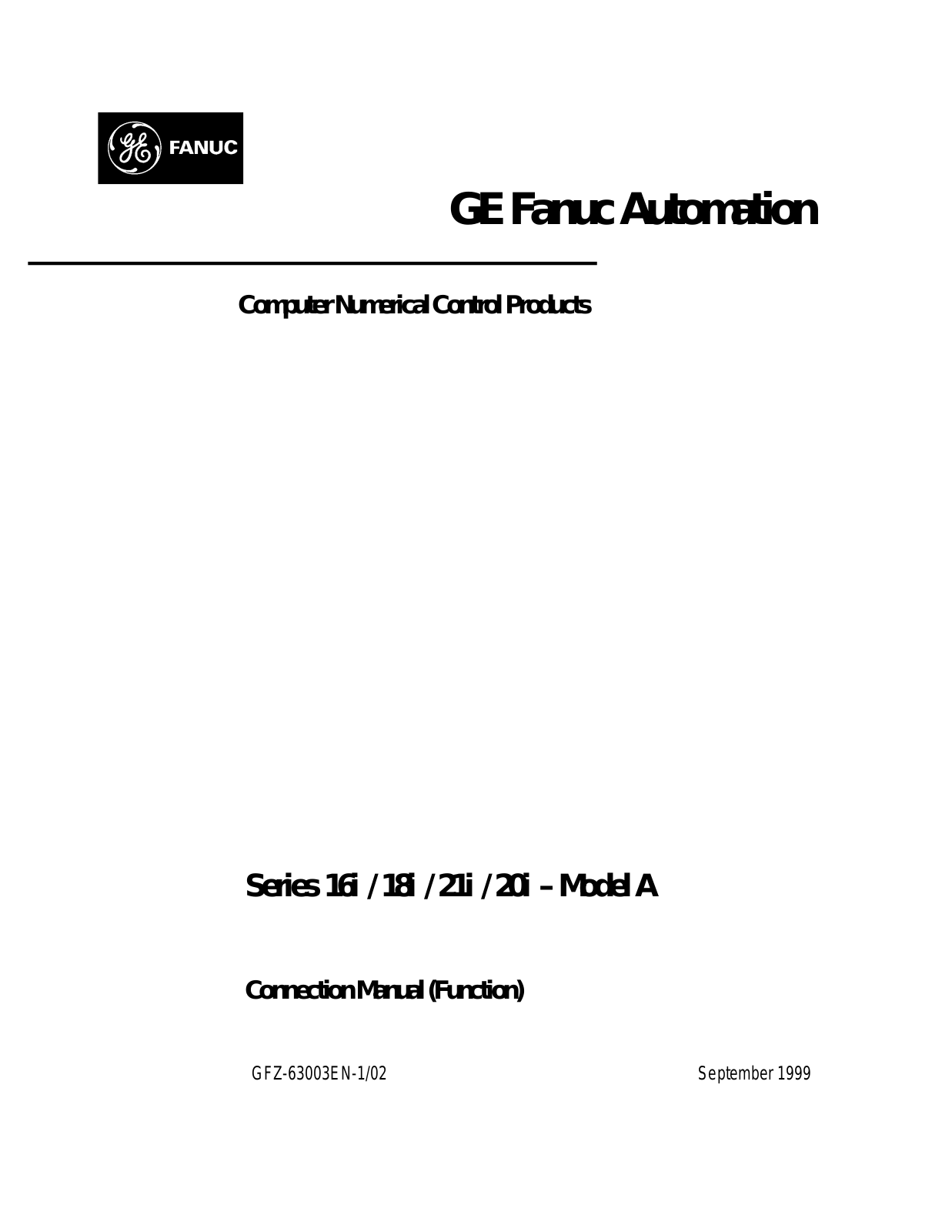 GE 16i, 18i, 21i, 20i User Manual