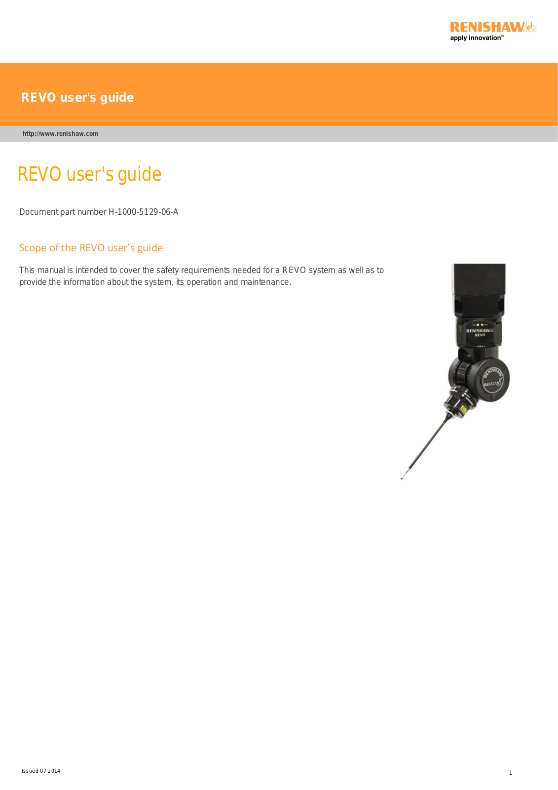 renishaw REVO Users Guide