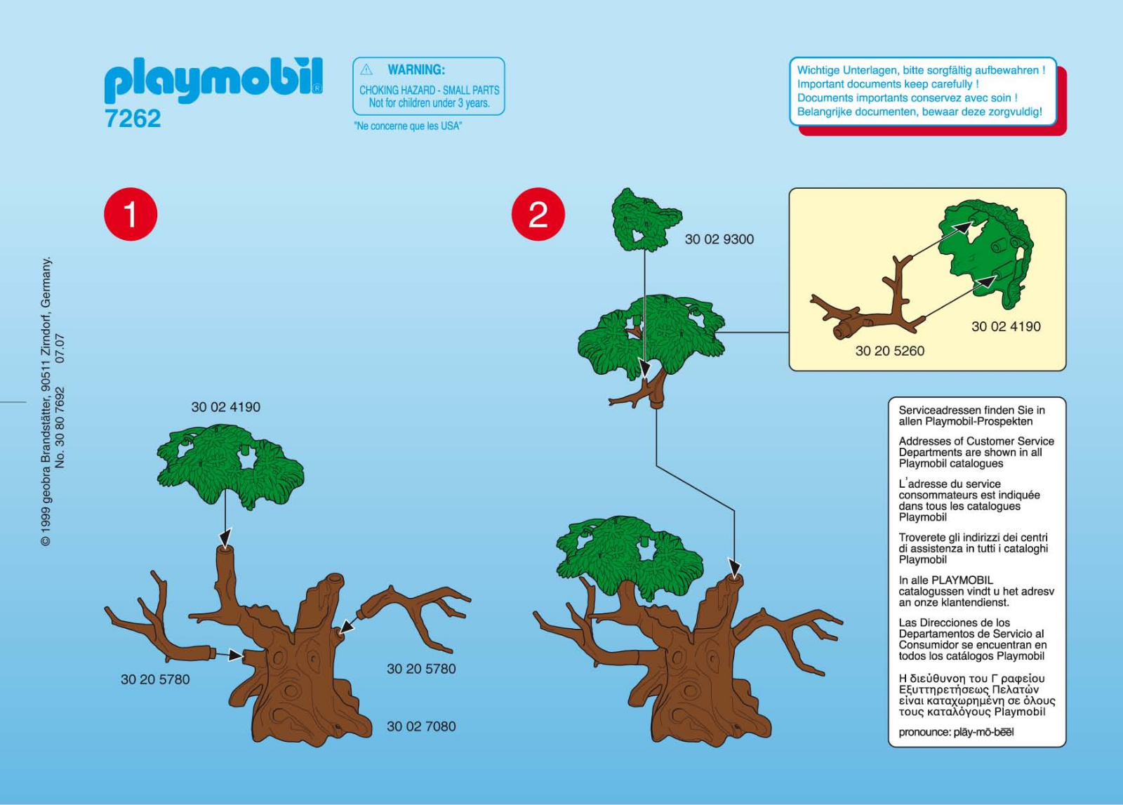 Playmobil 7262 Instructions