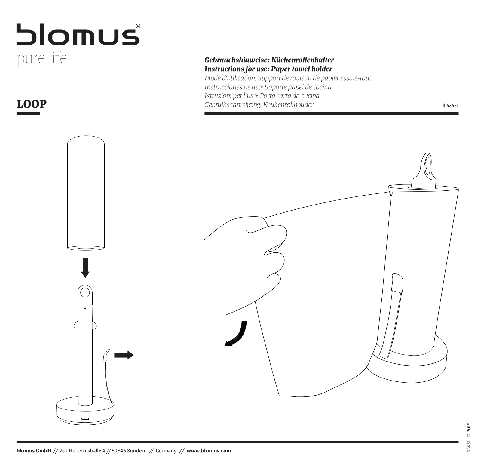 Blomus RY2752 Installation & Assembly - ManualMachine.com