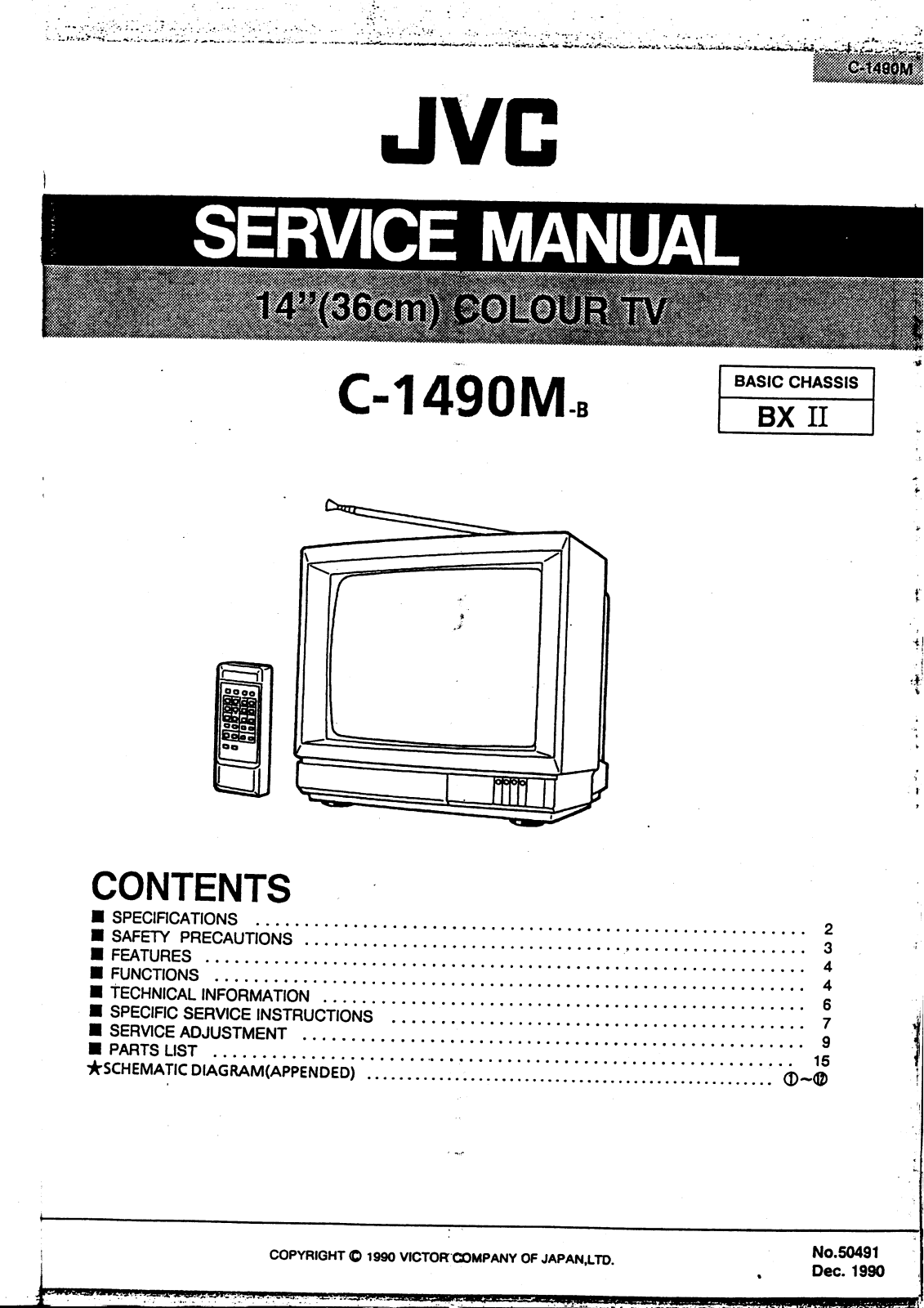 JVC C-1490M Service Manual