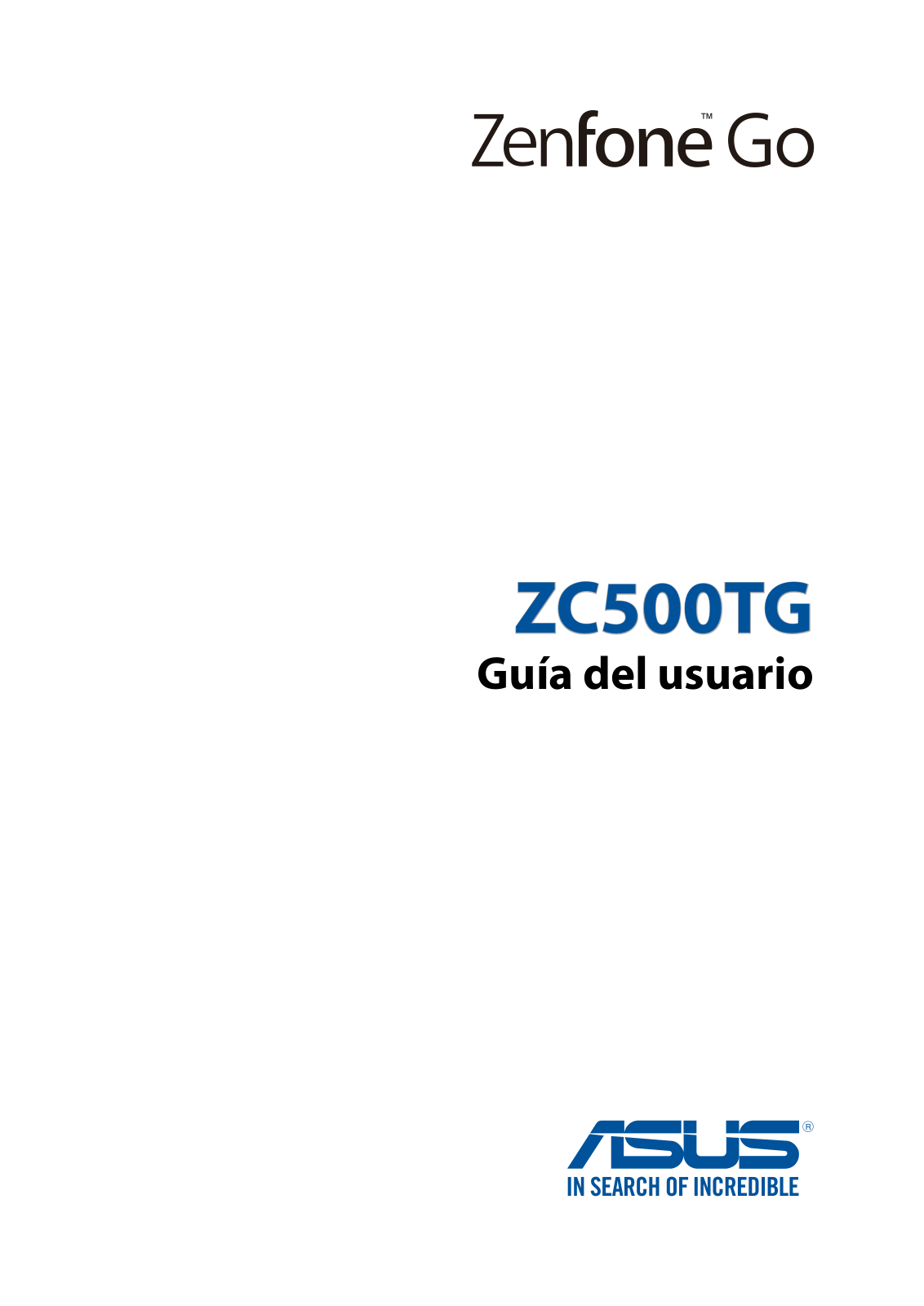 Asus ZC500TG User Manual