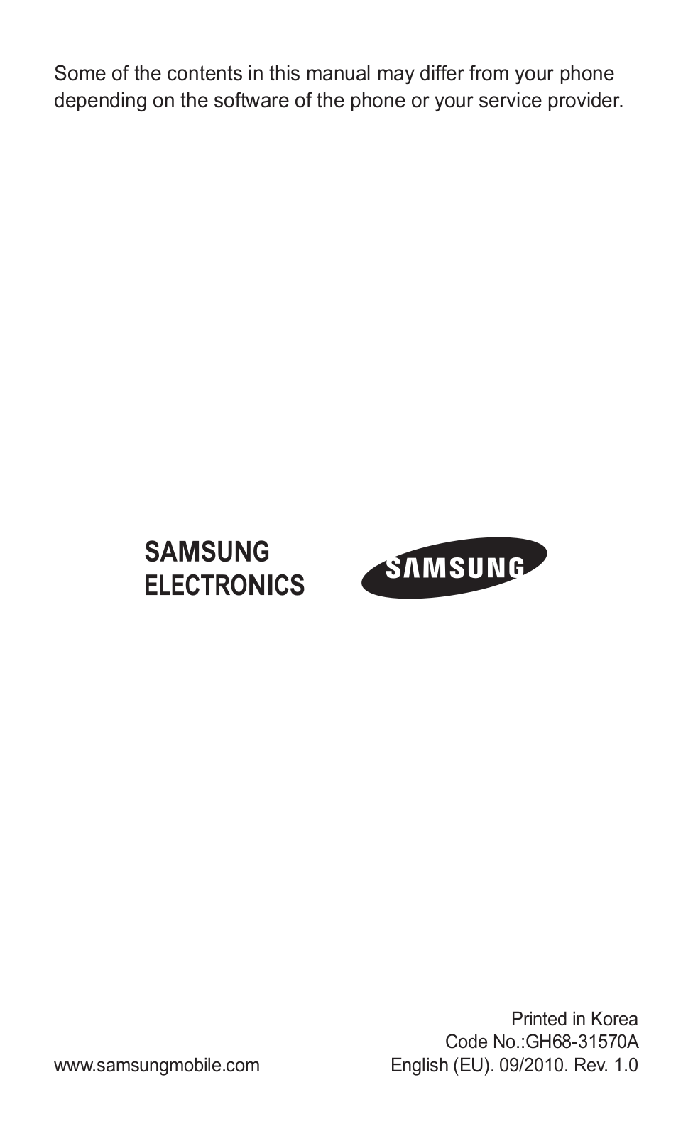 Samsung SGH-C3530 User Guide