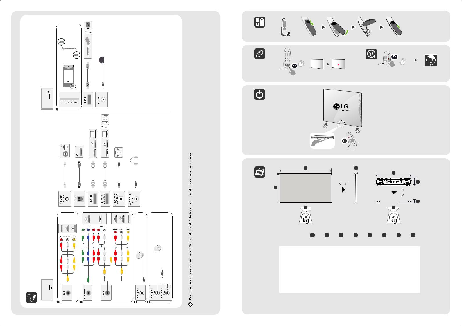 LG OLED65GXRLA, OLED55GXRLA, OLED77GXRLA Instructions for quick setup