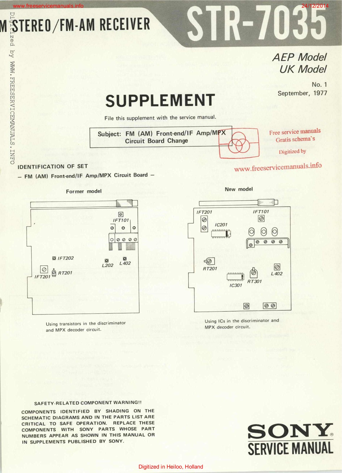 Sony str 7035 Service Manual