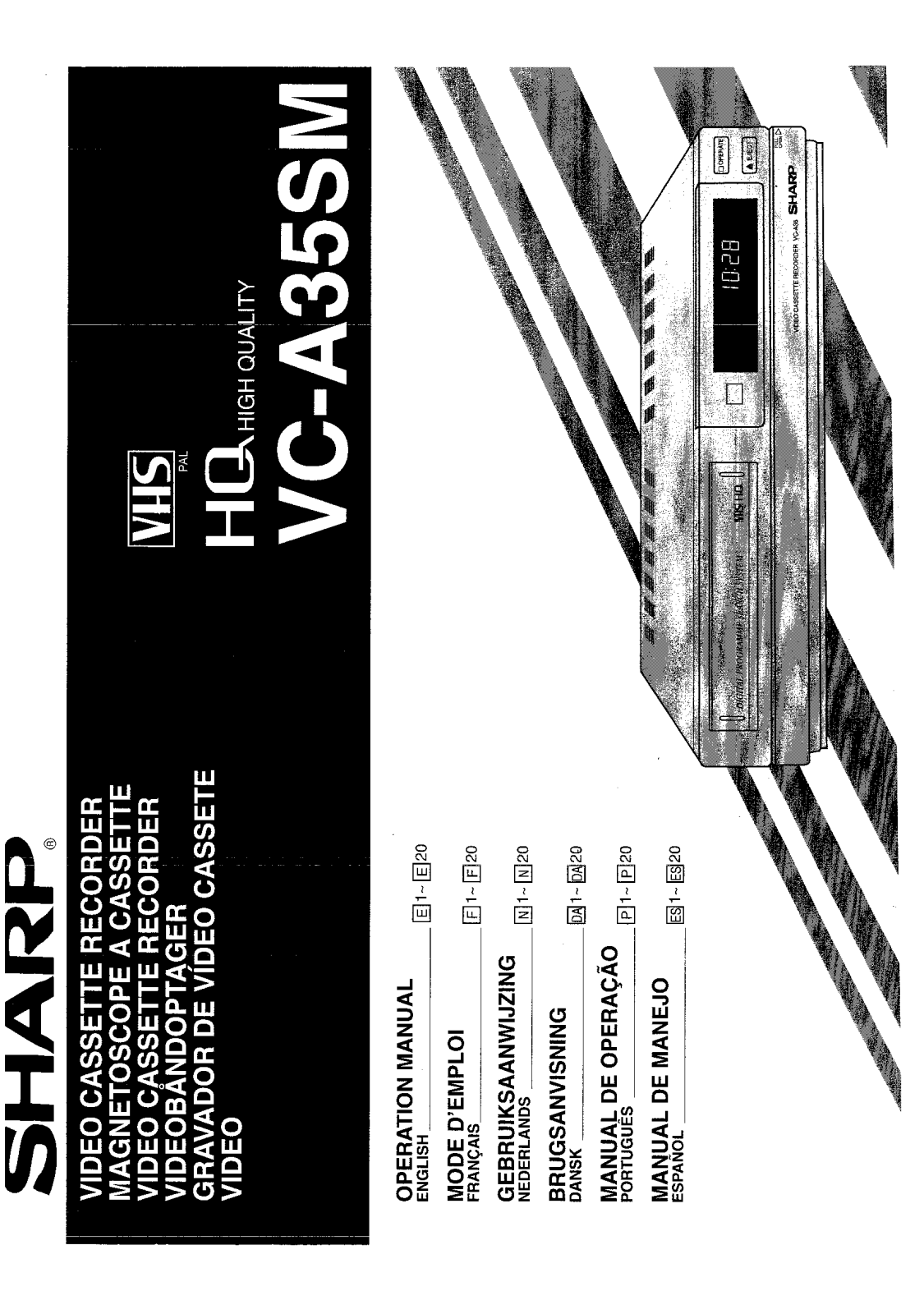 SHARP VC-A35SM User Manual