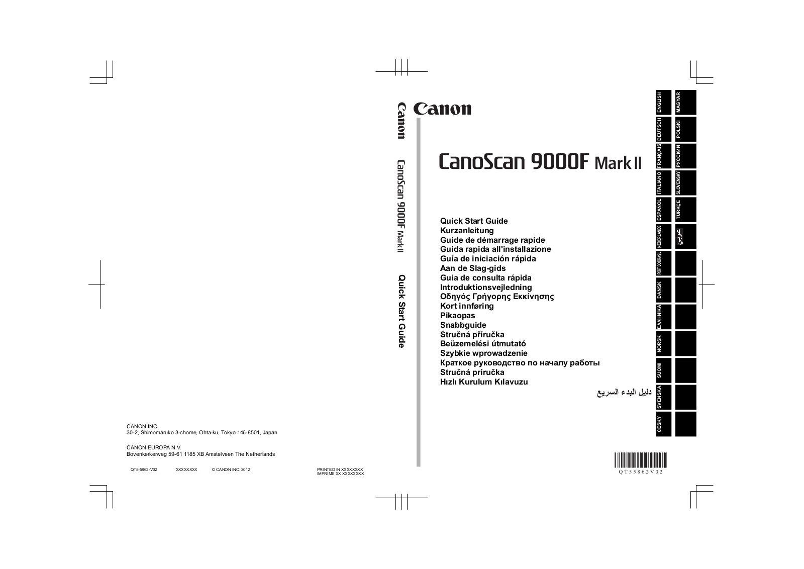 Canon CanoScan 9000F Mark II User Manual