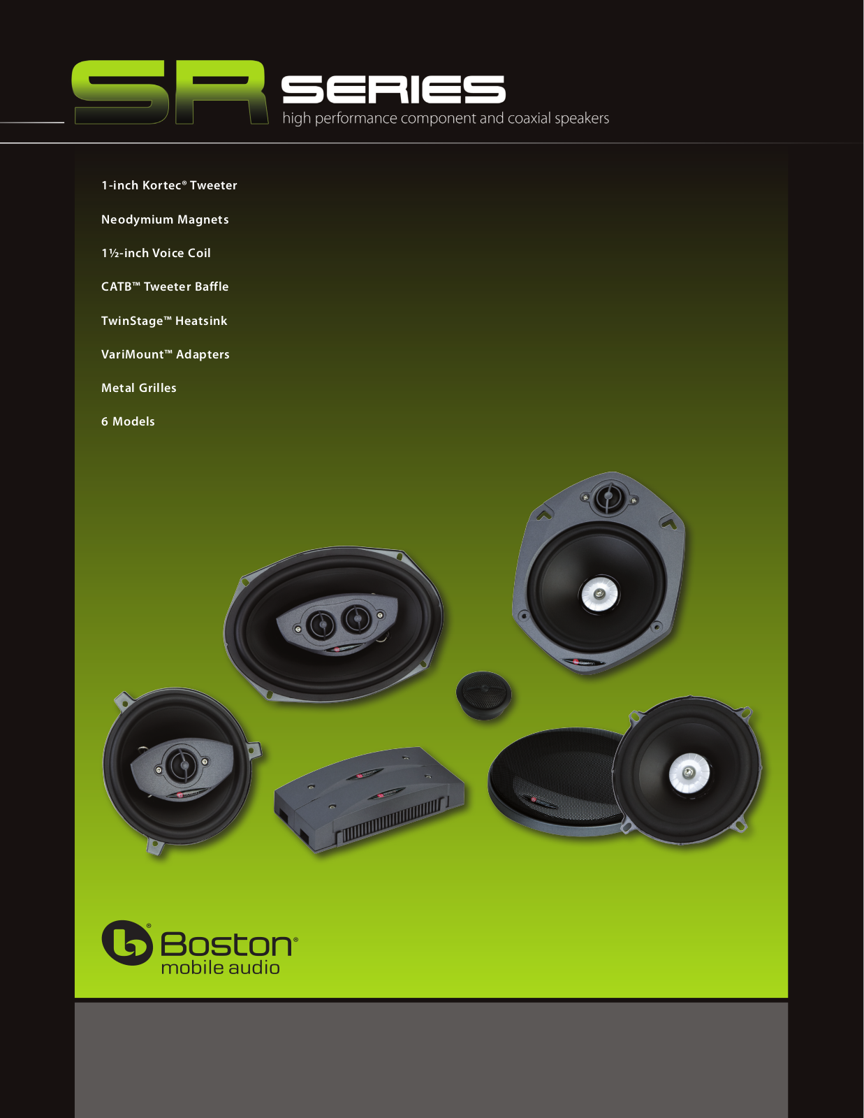 Boston Acoustics SR55, SR50, ISTS, SR95 User Manual