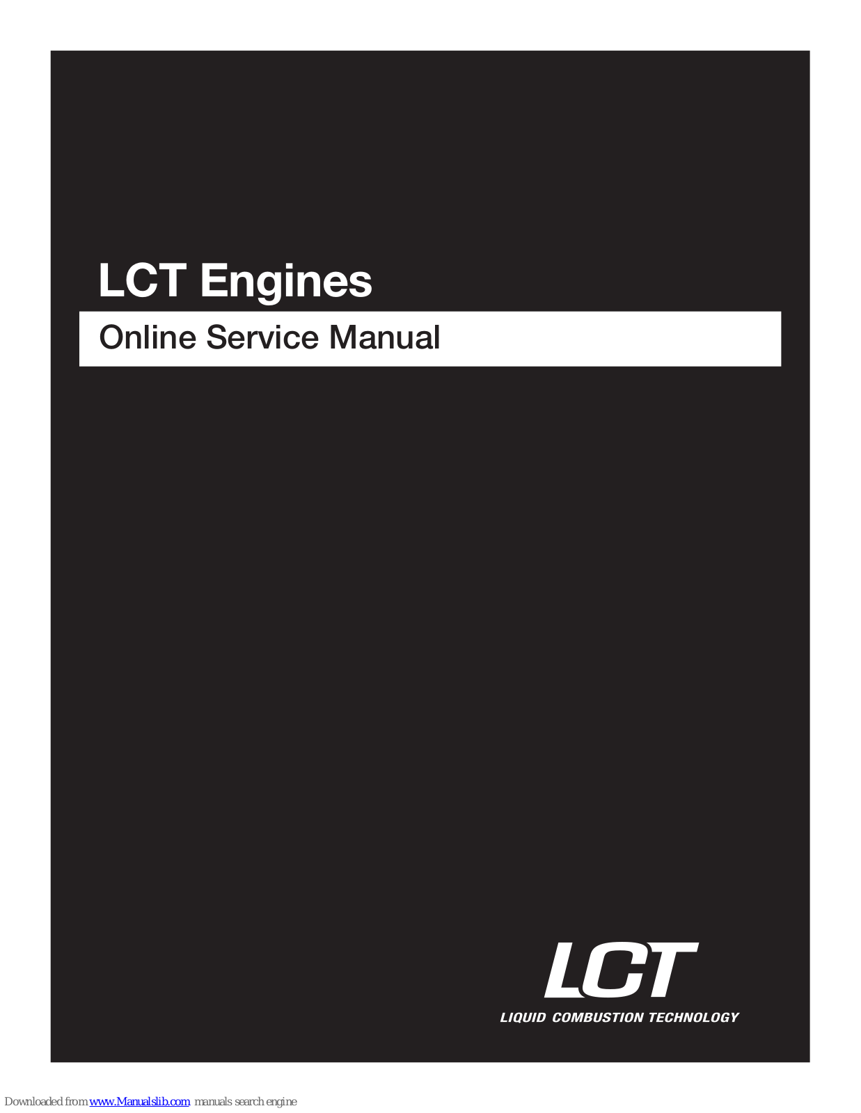 LCT 208cc, 291cc, 414cc Service Manual