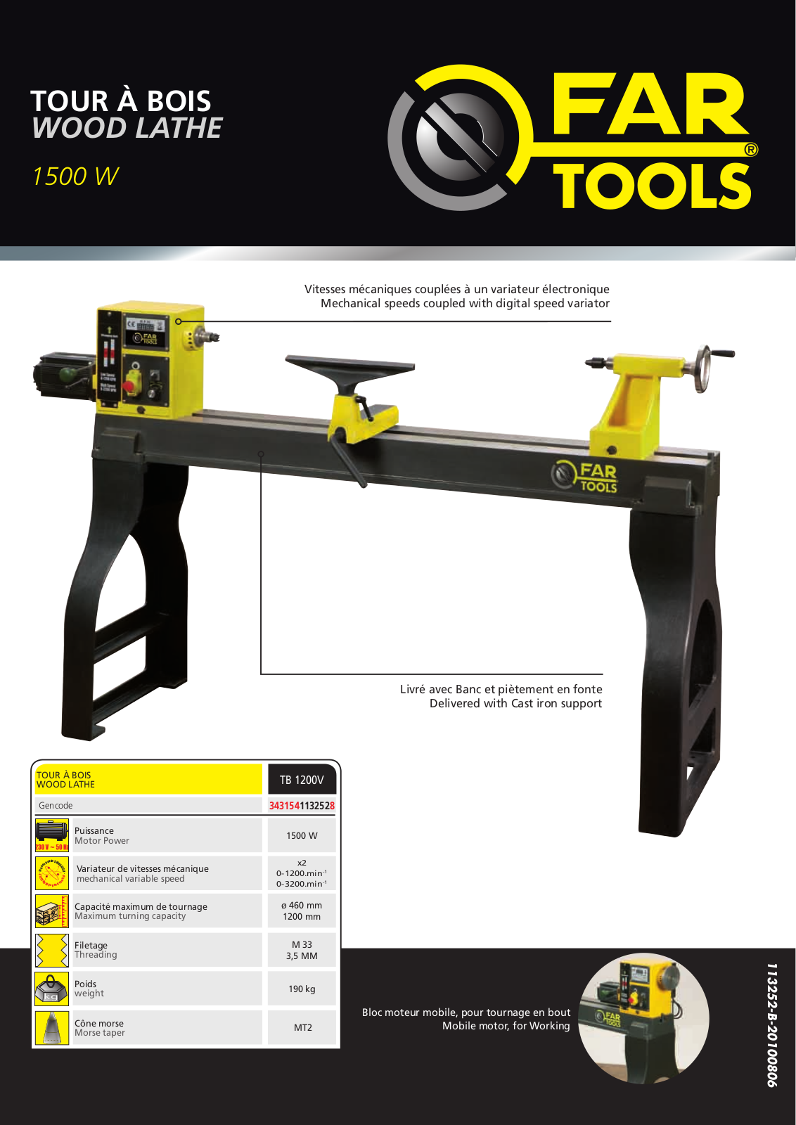 FARTOOLS TB 1200 V User Manual