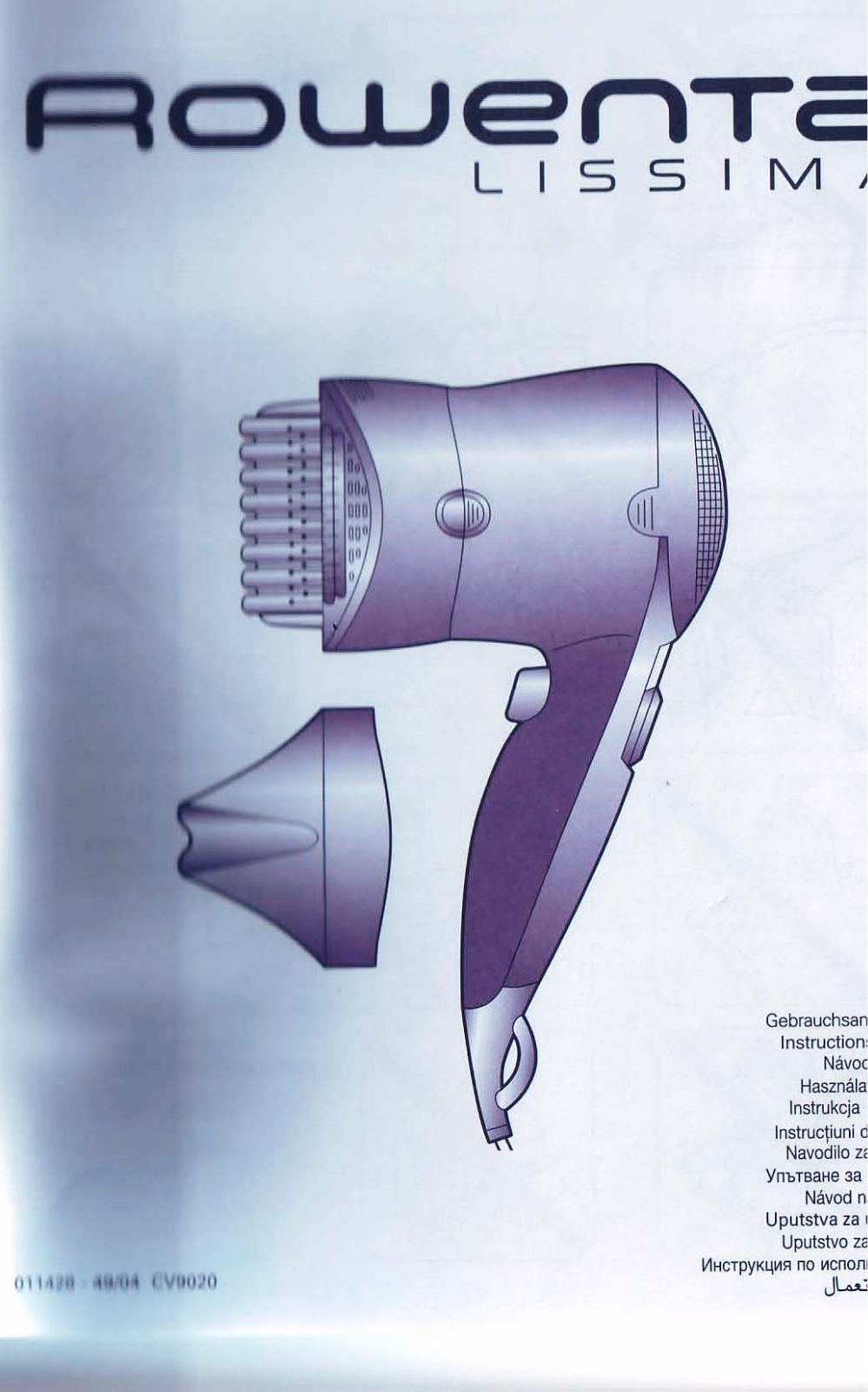 Rowenta CV 9021 User manual