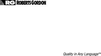 Roberts Gorden BH User Manual