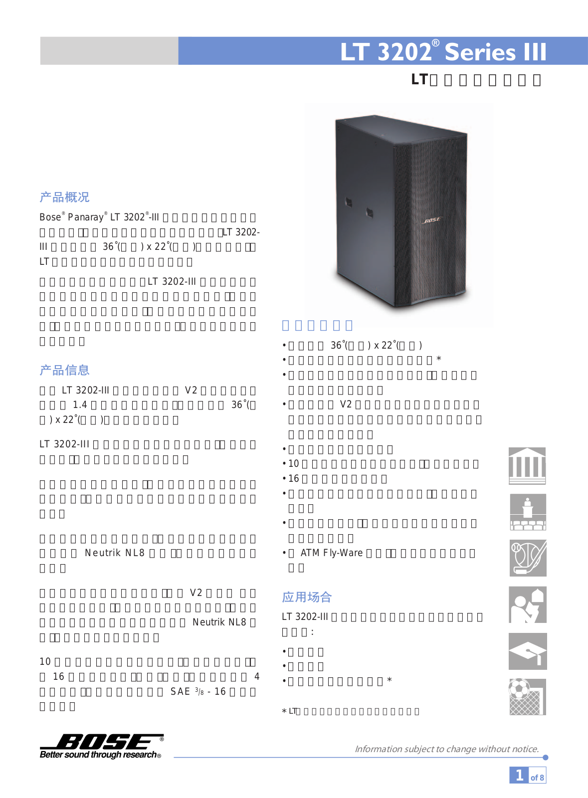 Bose LT 3202 -III User Manual