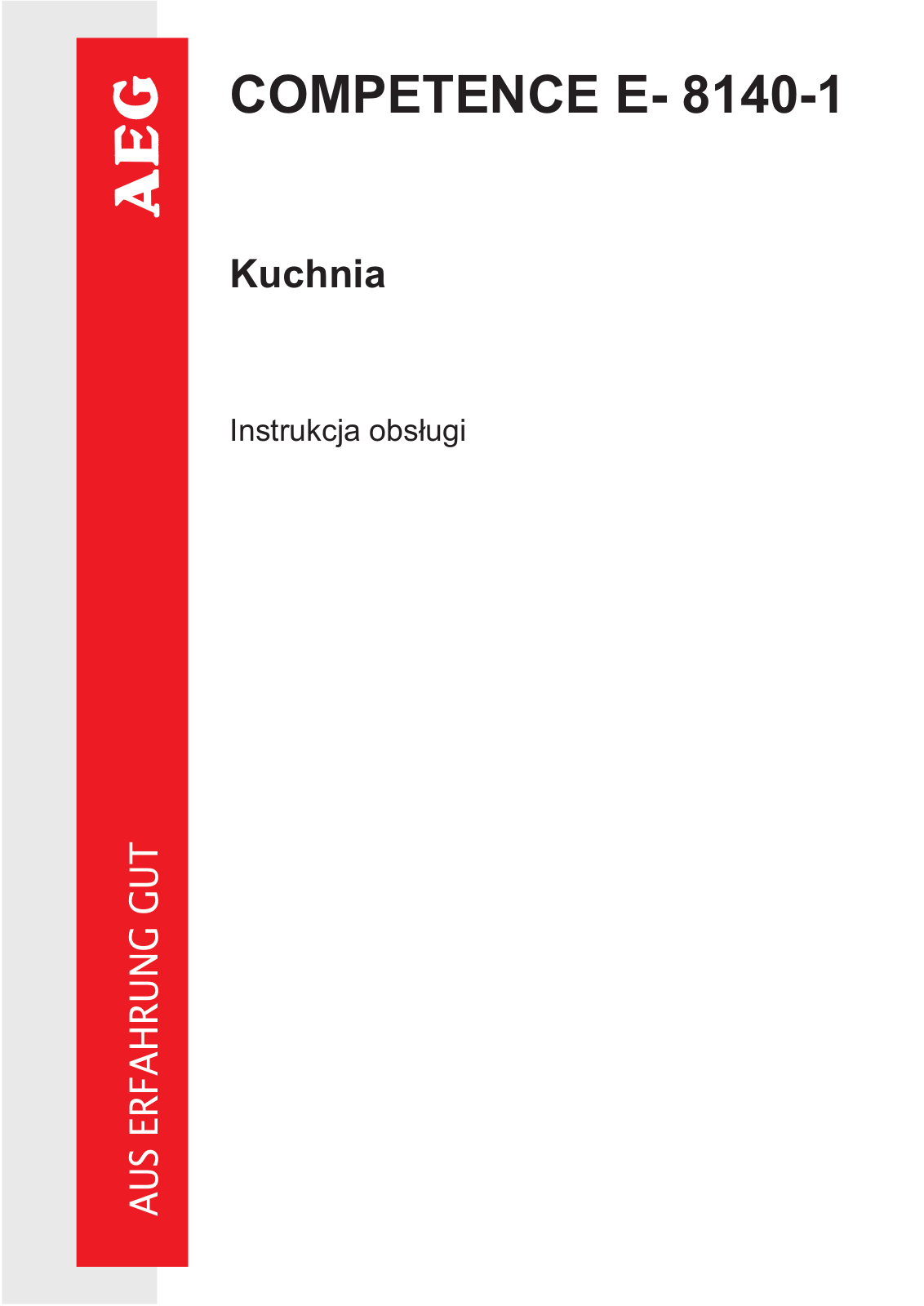 AEG CE8140-1, E8140-1 User Manual