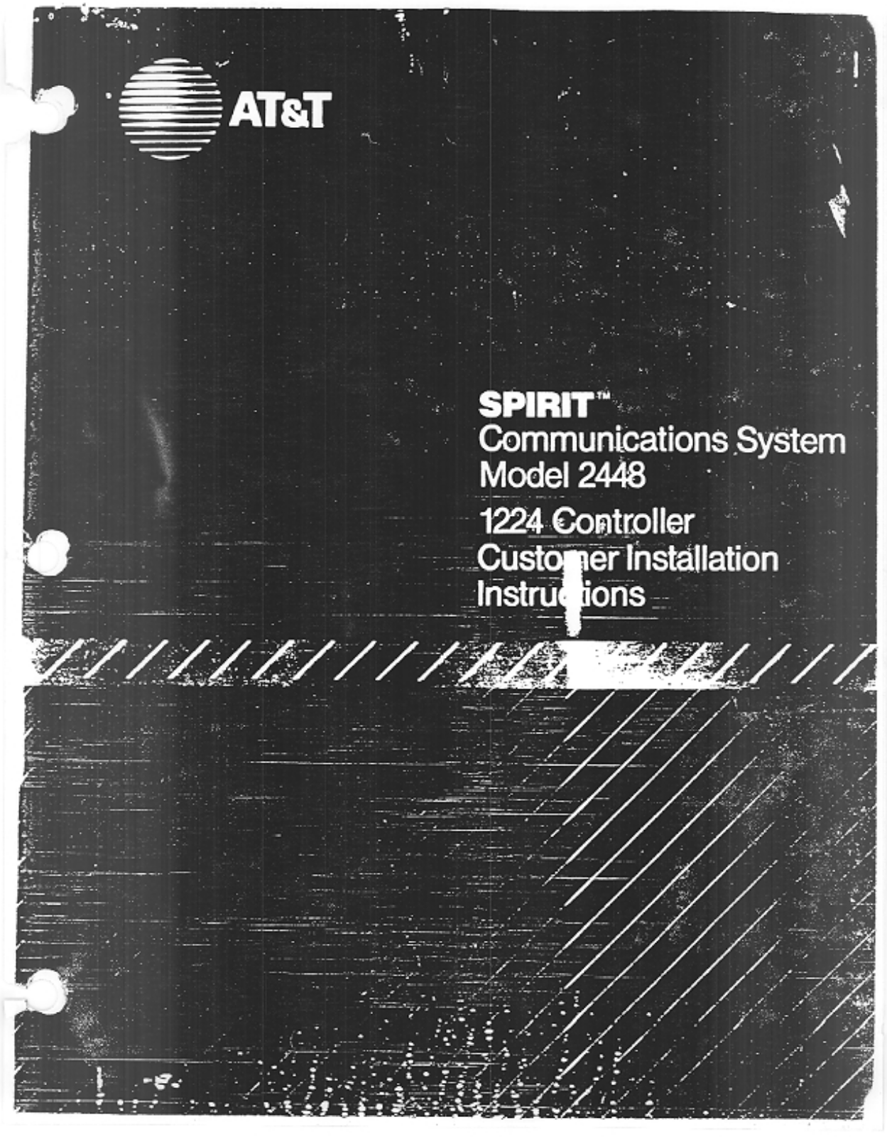 AT&T SPIRIT 1224 Controller, Spirit 2448 Customer Installation Instruction Manual