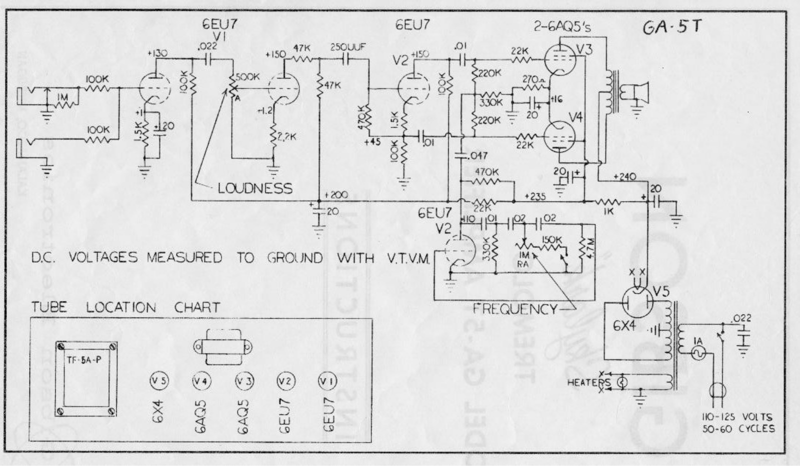 Gibson ga5t schematic