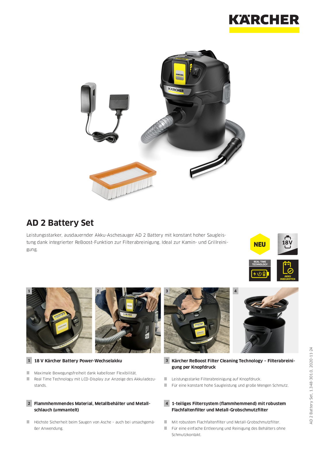 Kärcher AD 2 Battery Set User Manual