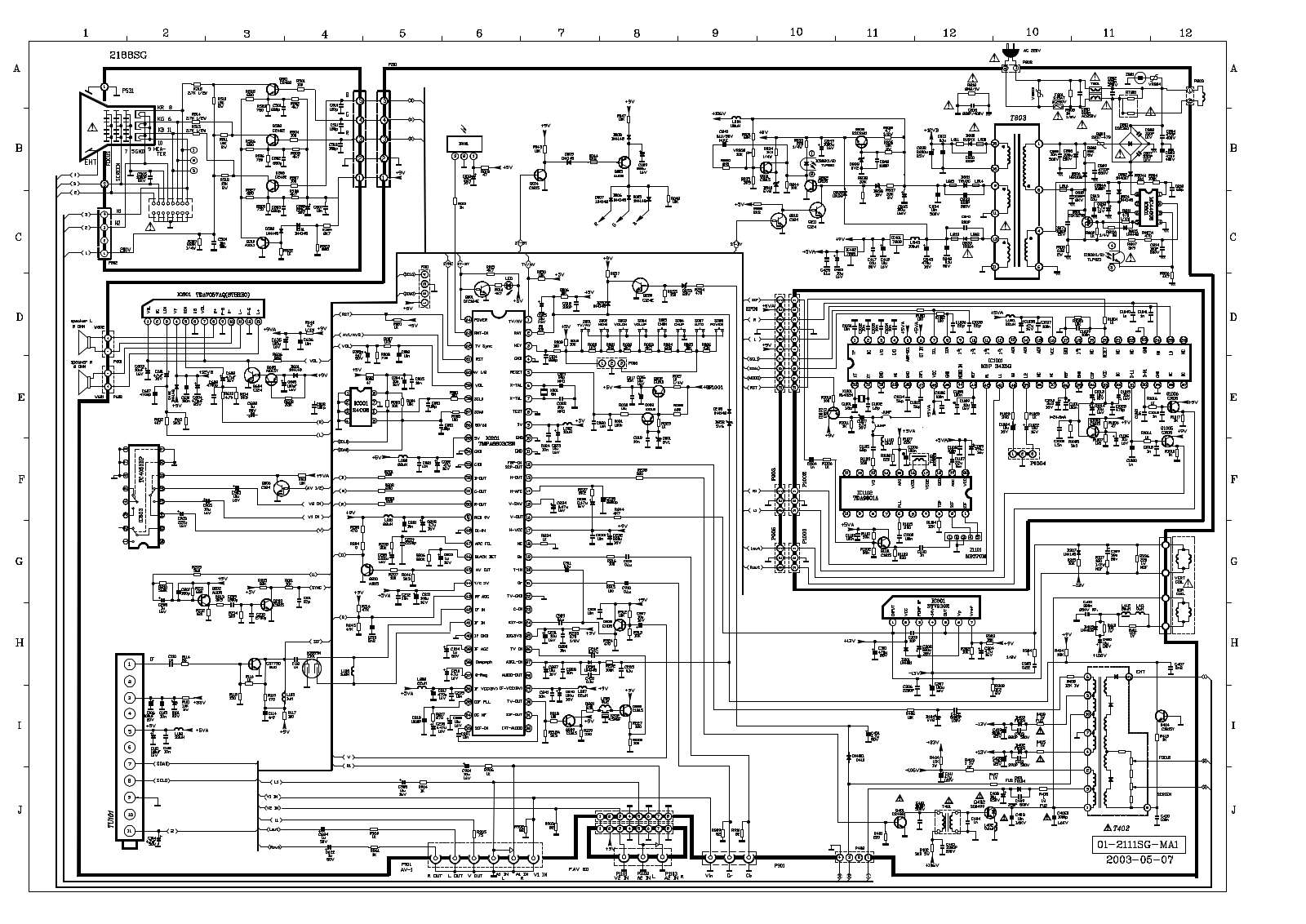 RCA 40 2111SG MAM1 Diagram