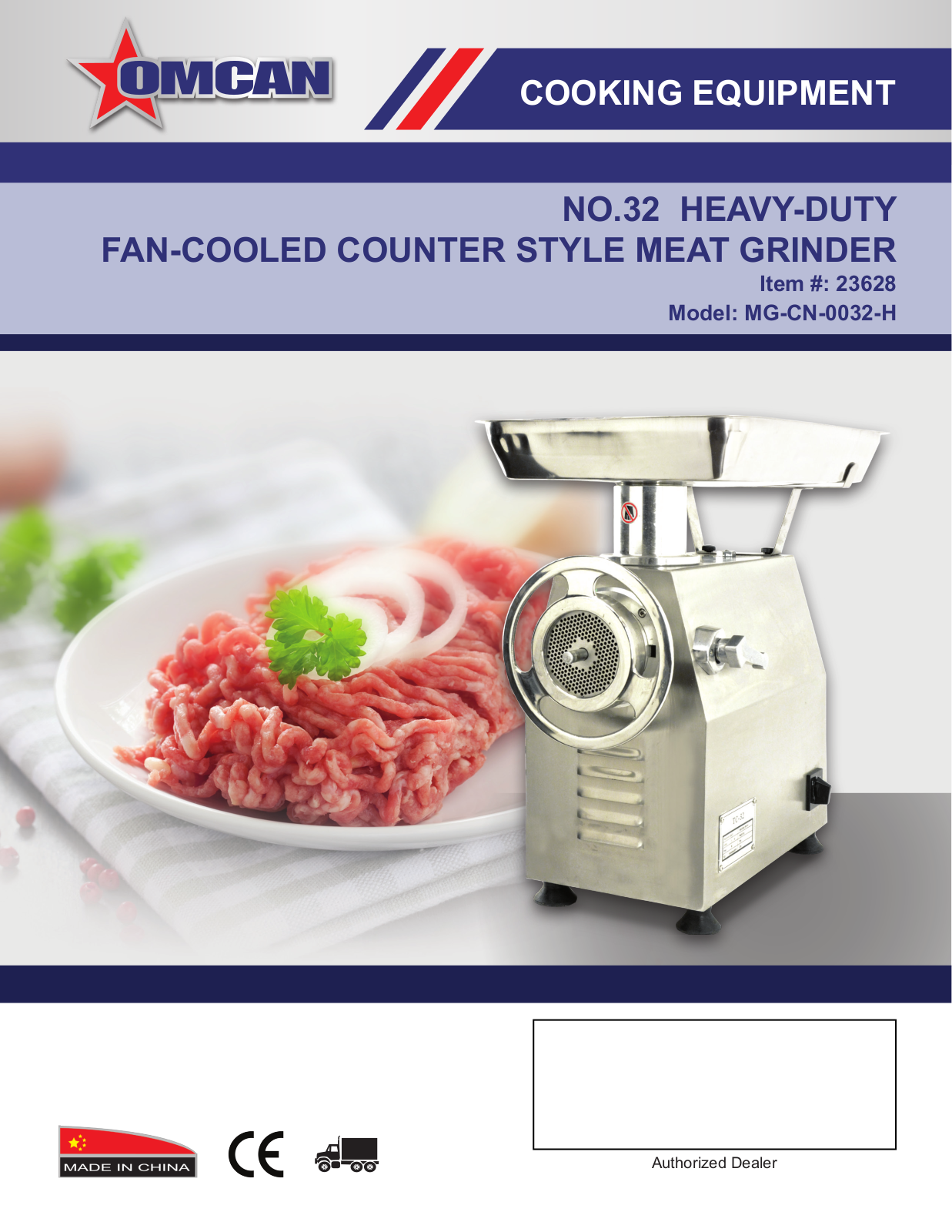 Omcan Food Machinery MG-CN-0032-H User Manual