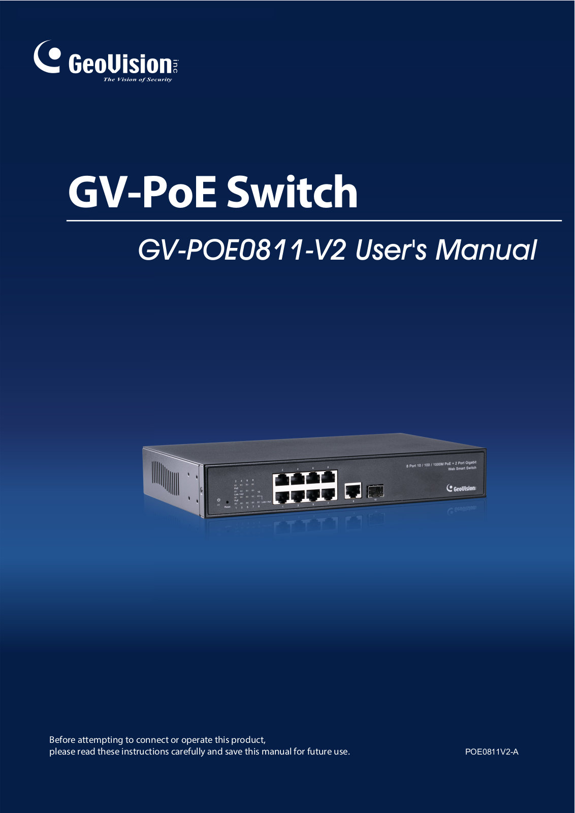 Geovision GV-POE0811 User Manual