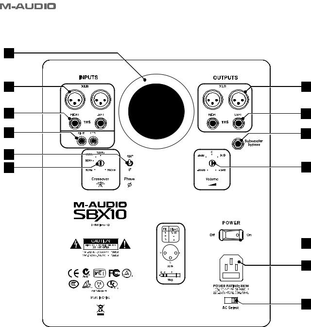 M-audio SBX 10 User Manual